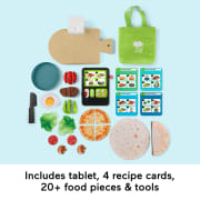 Fisher-Price Laugh & Learn 123 Follow The Recipe Meal Kit Preschool Pretend Playset, 30 Pieces