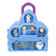 Disney Frozen Carry Along Castle Case Playset With 9 Fisher-Price Little People Figures