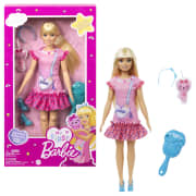 My First Barbie Doll For Preschoolers, 'Malibu' Blonde Posable Doll With Kitten And Accessories