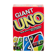 UNO Giant Sized Card Game, Game For Family Night, 108 Oversized Cards