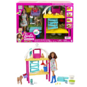 Barbie Doll Playset, Hatch & Gather Egg Farm With Animals, Dough, Kids Toys