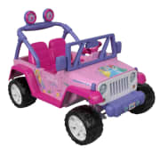 Power Wheels Disney Princess Jeep Wrangler Battery Powered Ride-On Vehicle With Sounds