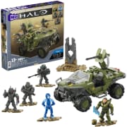 MEGA Halo Fleetcom Warthog Vehicle Building Kit With 5 Micro Action Figures (469 Pieces)