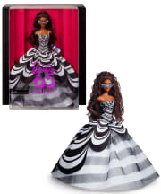 Barbie Signature 65th Anniversary Collectible Doll with Brown Hair, Black and White Gown