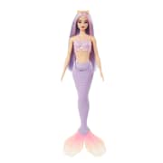 Barbie Mermaid Dolls With Colorful Hair, Tails And Headband Accessories