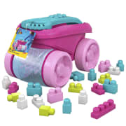 MEGA BLOKS Fisher Price Pink Block Scooping Wagon Building Toy (21 Pieces) For Toddler