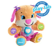 Fisher-Price Plush Baby Toy With Lights And Smart Stages Learning Content, Laugh & Learn Sis