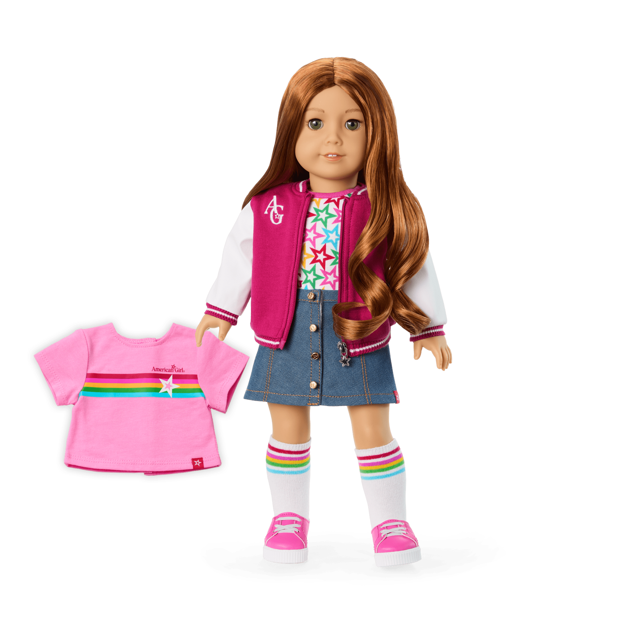 Truly Me™ 18-inch Doll #103 with wavy red hair