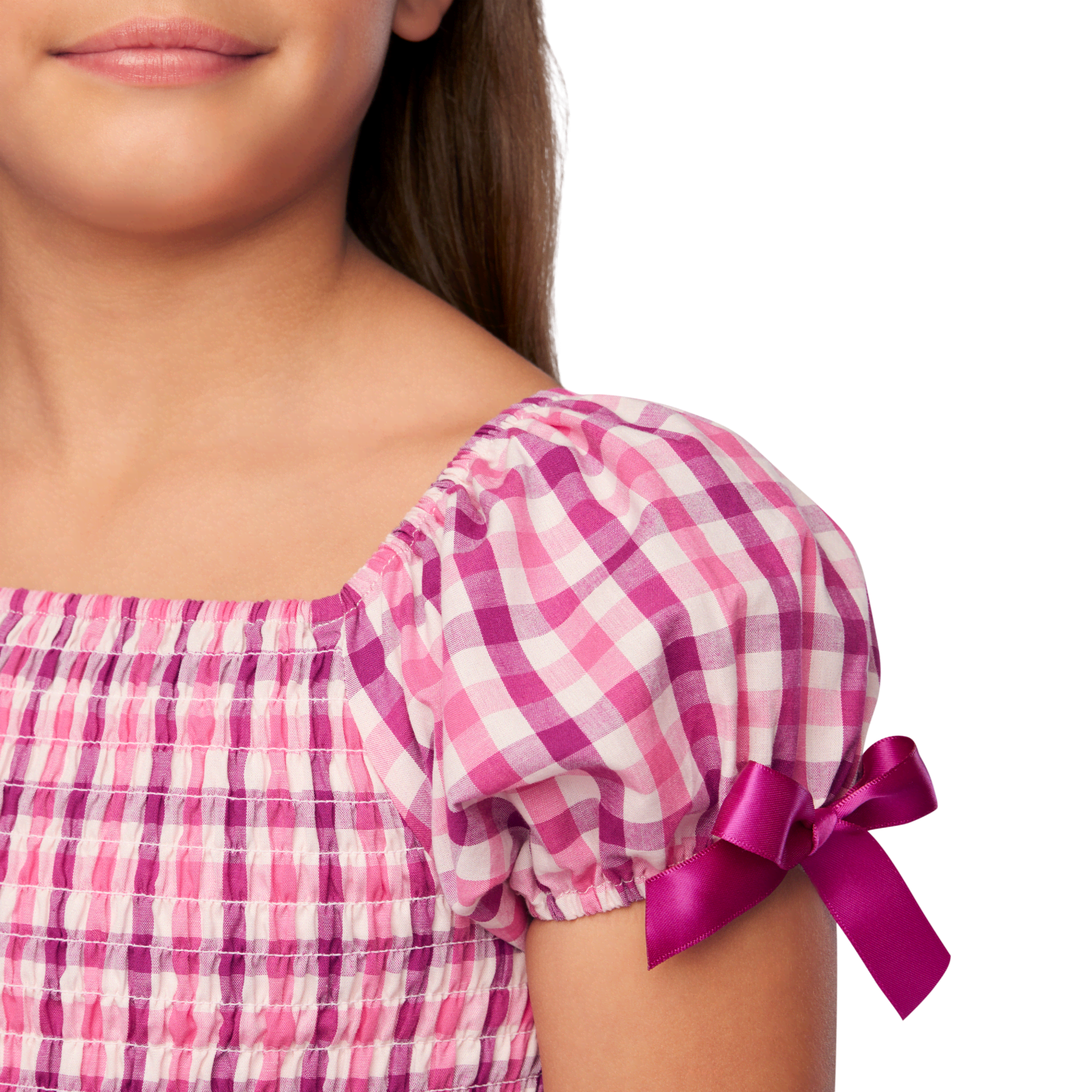 Raquel’s™ Gingham Ruffle Outfit for Girls & 18-inch Dolls + Raquel Doll (Girl of the Year™ 2026)