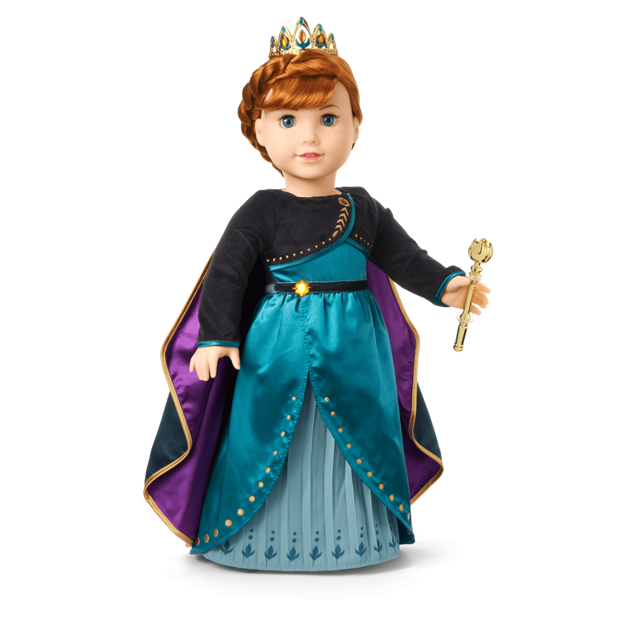 Disney Frozen Queen Anna Outfit & Accessories for 18-inch Dolls by American Girl®