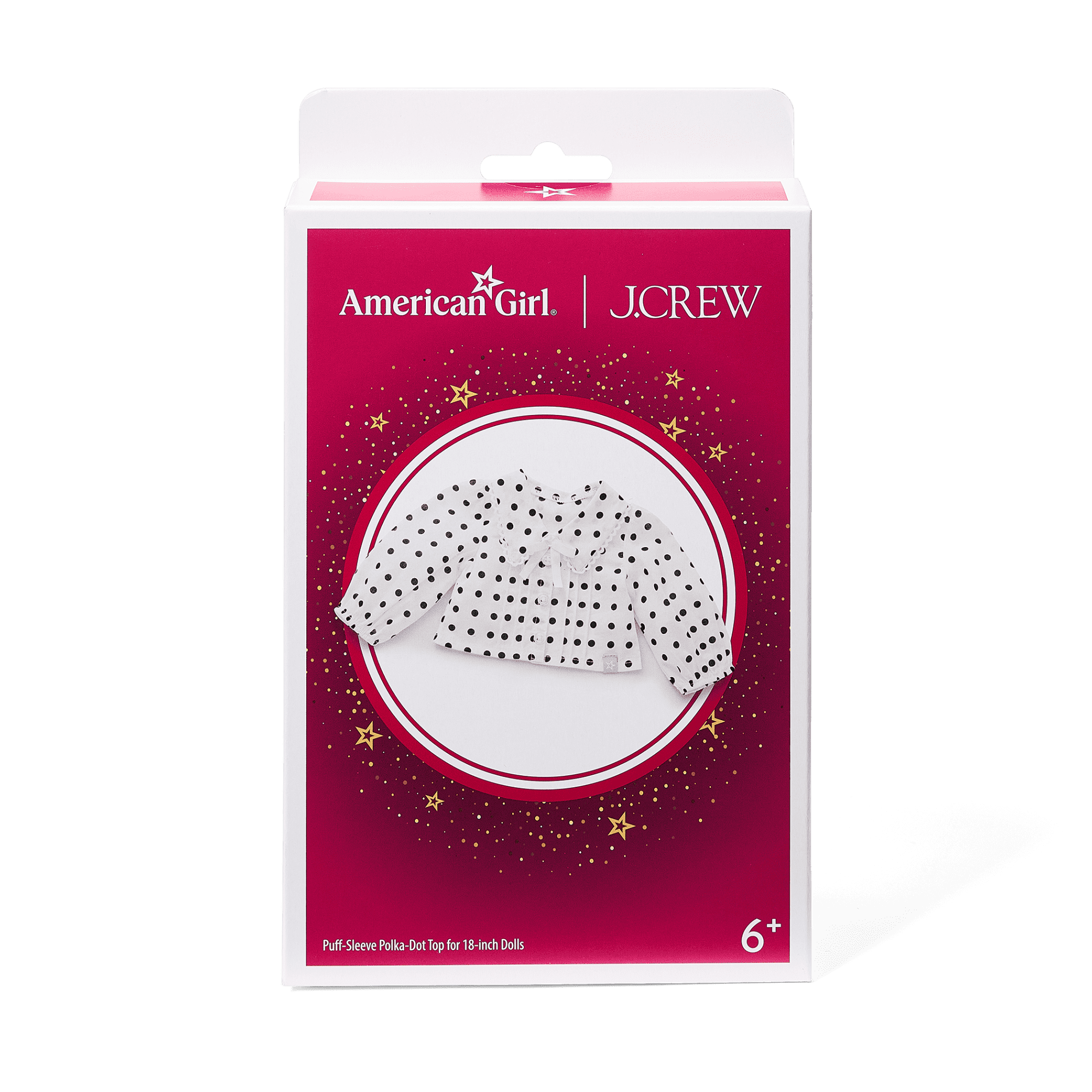 American Girl® x J.Crew Puff-Sleeve Polka-Dot Top for 18-inch Dolls