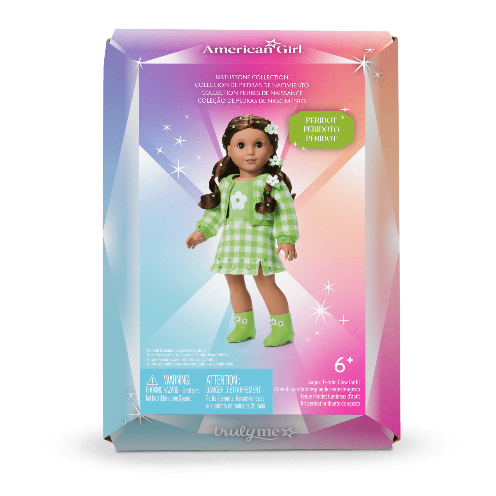 August Peridot Glow Outfit for 18-inch Dolls