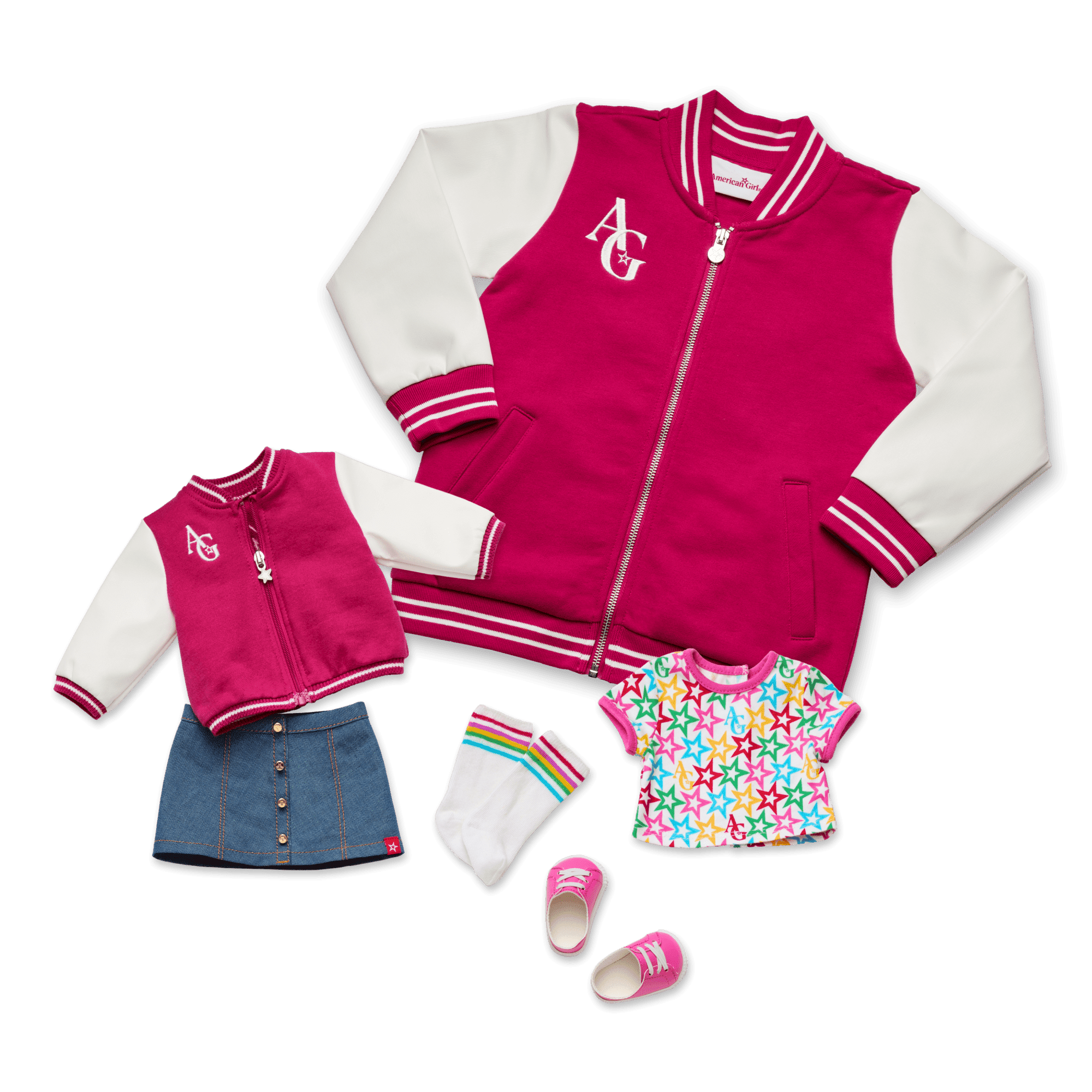 AG™ Star Squad Varsity Jacket for Girls & 18-inch Dolls