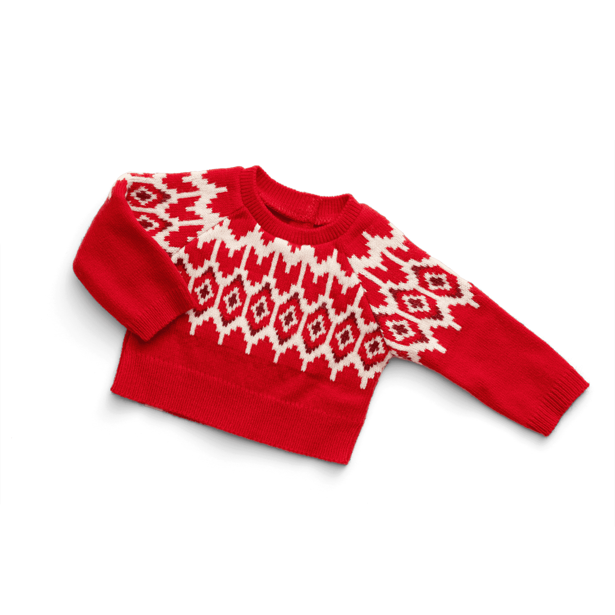 American Girl® x J.Crew Fair Isle Hearts Sweater for 18-inch Dolls