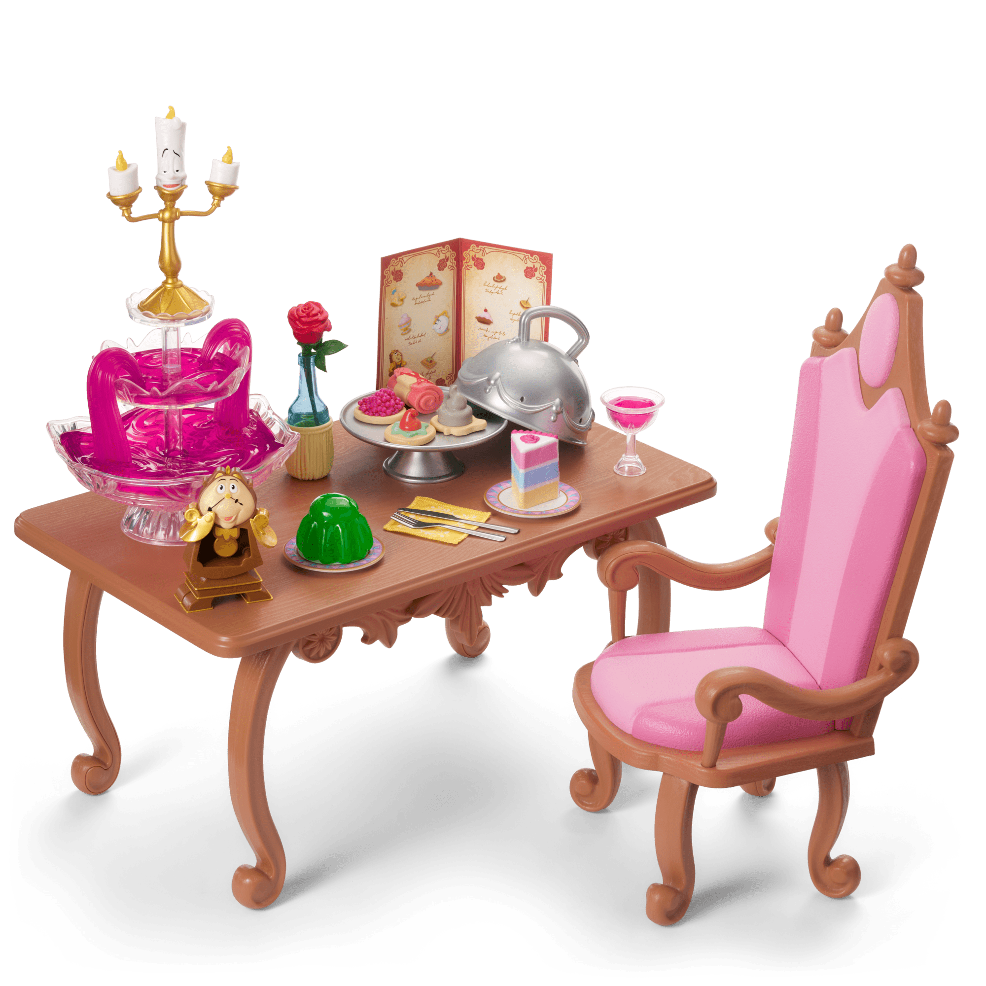 Disney Princess Belle Enchanted Castle Dining Set & Friends for 18-inch Dolls by American Girl®