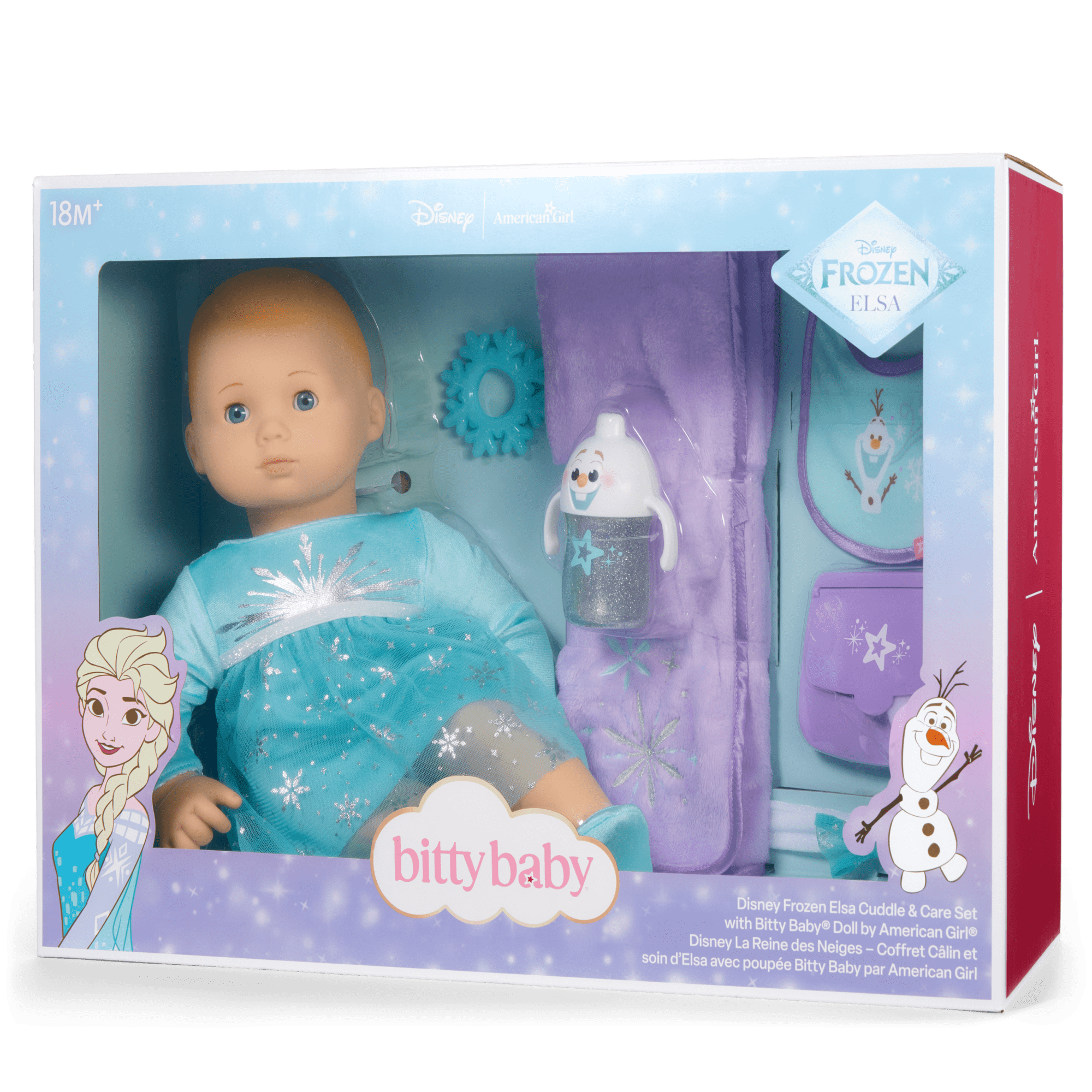 Disney Frozen Elsa Cuddle & Care Set with Bitty Baby® Doll by American Girl®