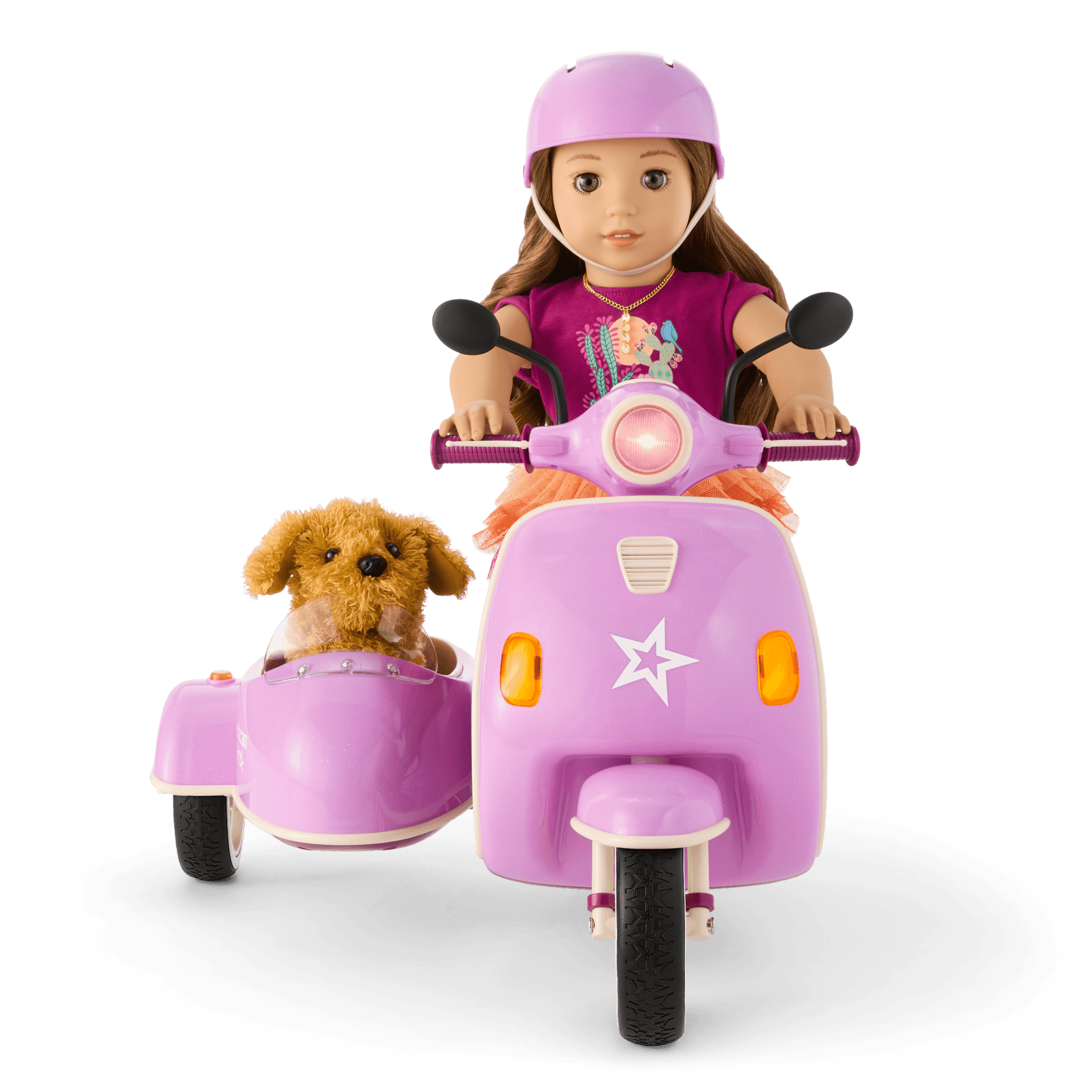 Hit the Road Scooter & Sidecar for 18-inch Dolls