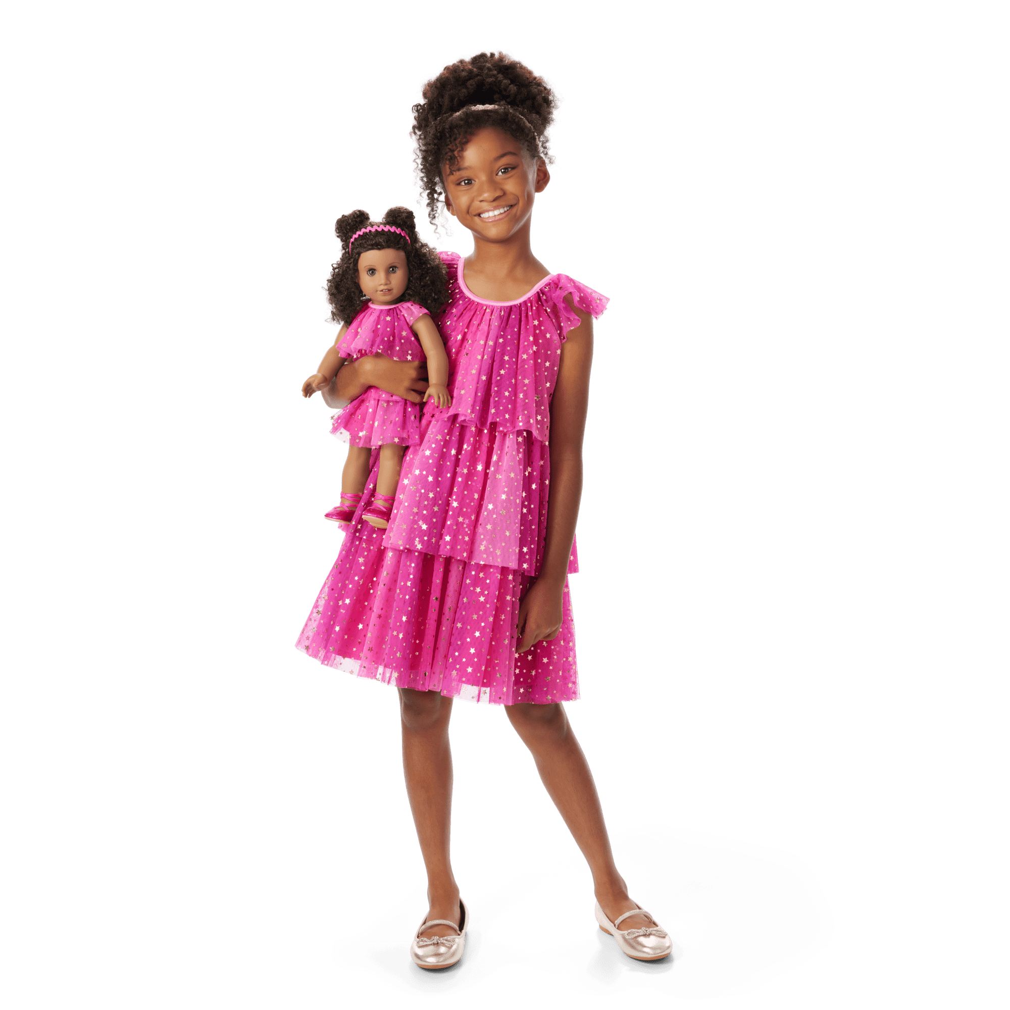 Pink Party-Ready Dresses & Accessories for Girls & 18-inch Dolls