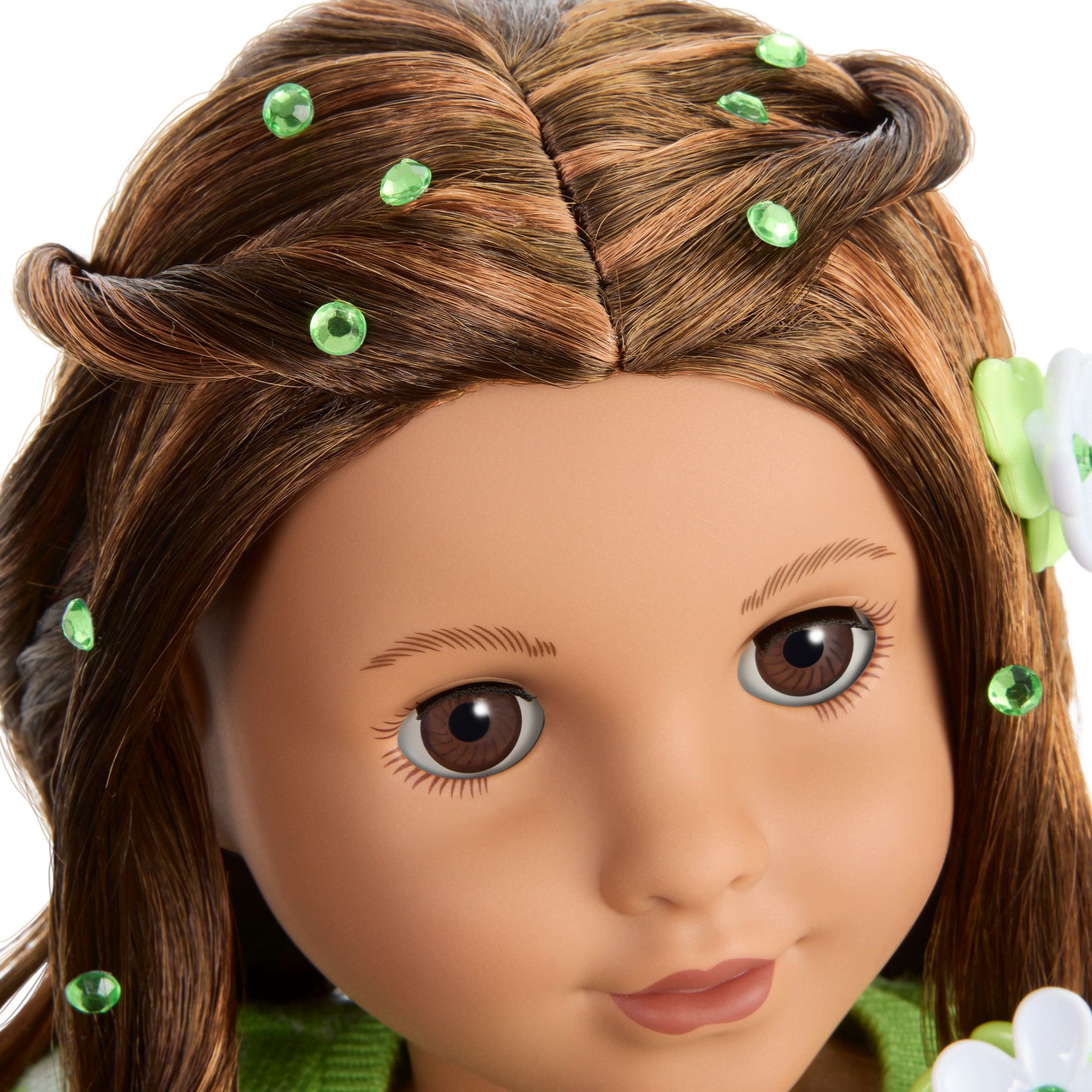 August Peridot Glow Outfit for 18-inch Dolls