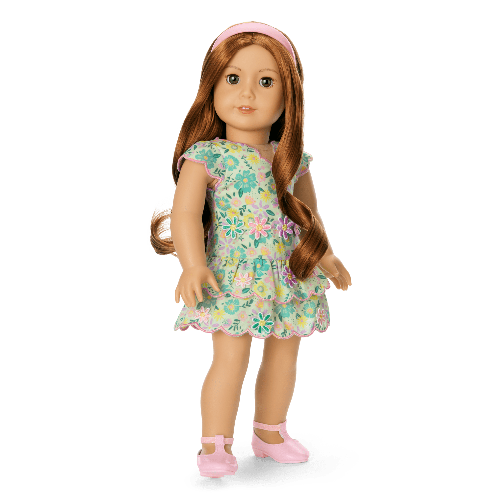 Pastel Petals Dress for 18-inch Dolls