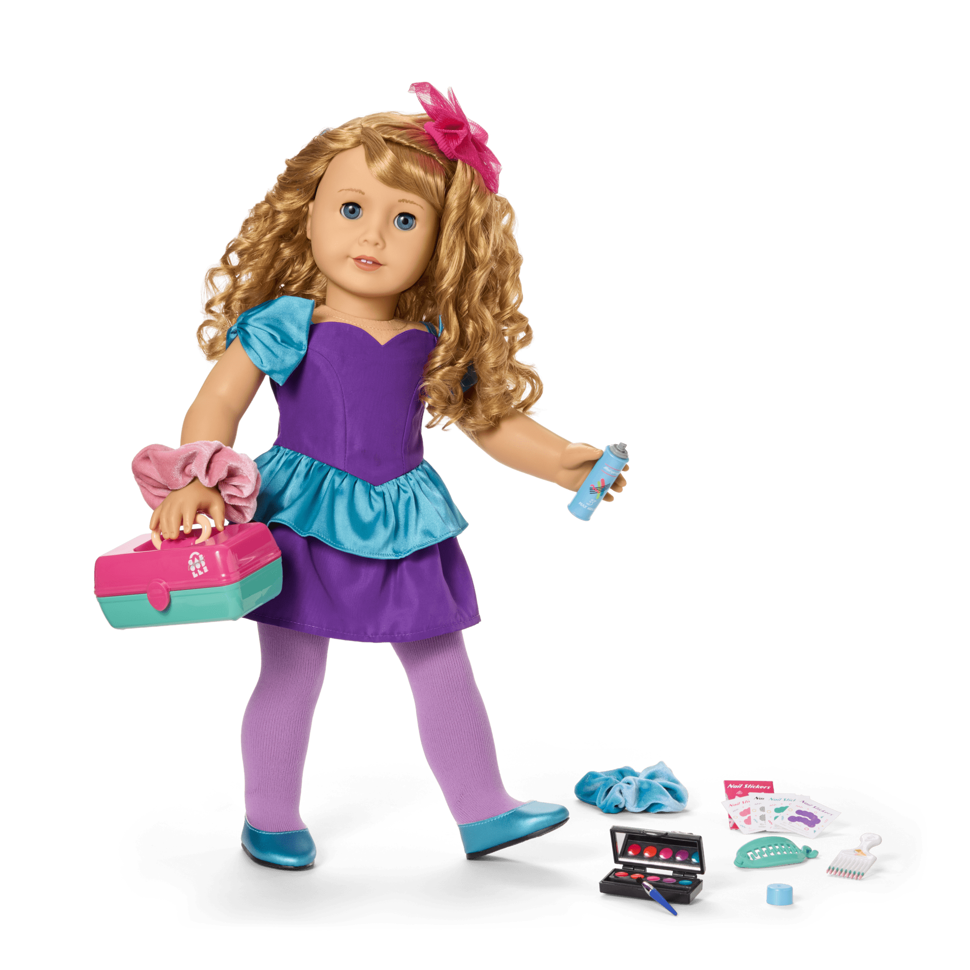 Courtney's Party Dress & Hair Accessories for 18-inch Dolls