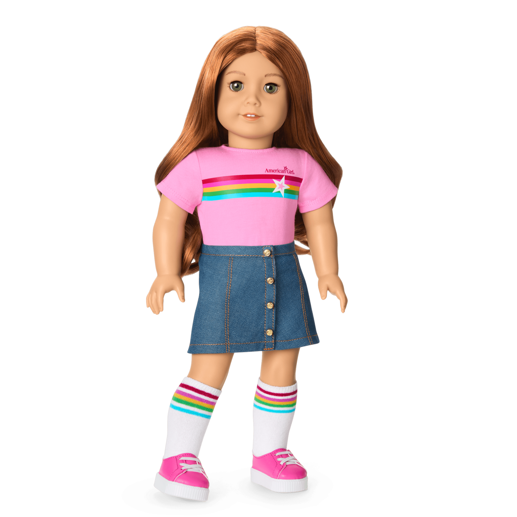 Truly Me™ 18-inch Doll #103 with wavy red hair