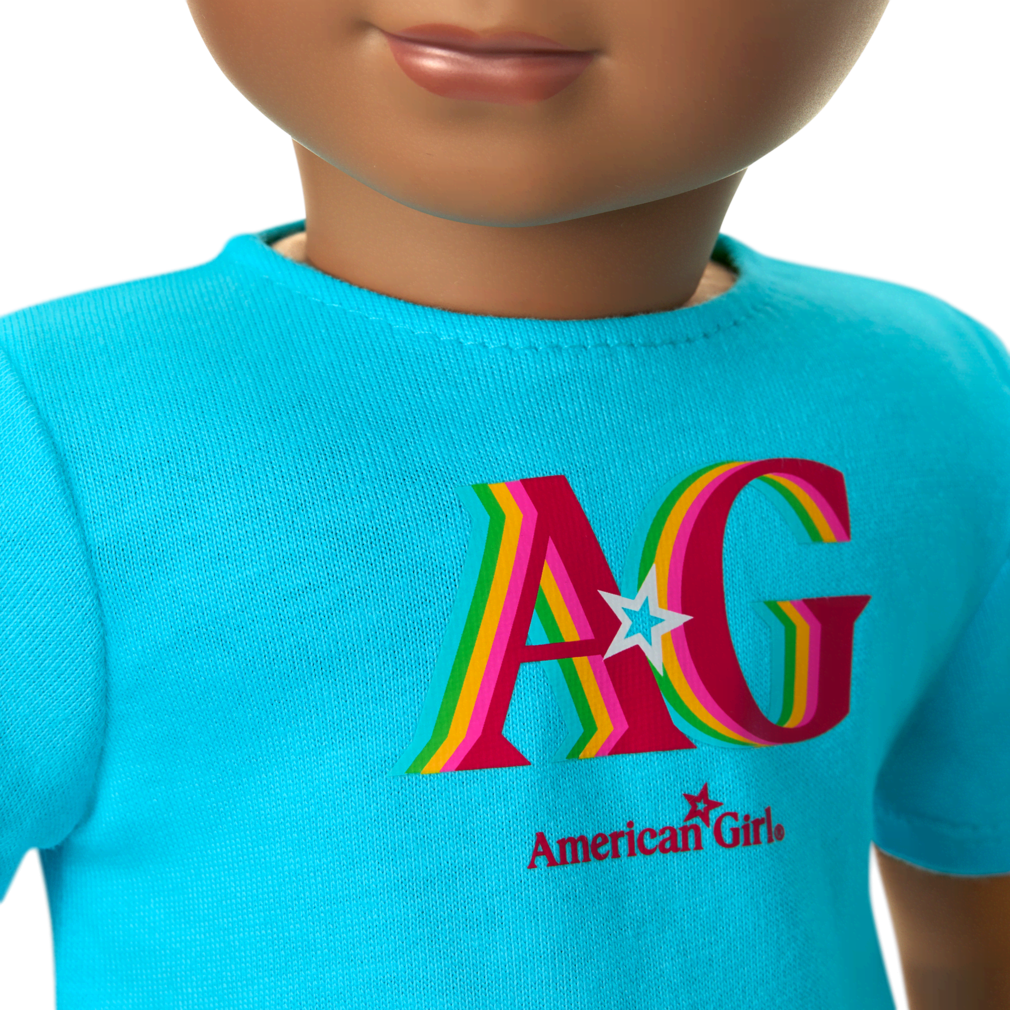Truly Me™ 18-inch Doll #113 with curly dark-brown hair