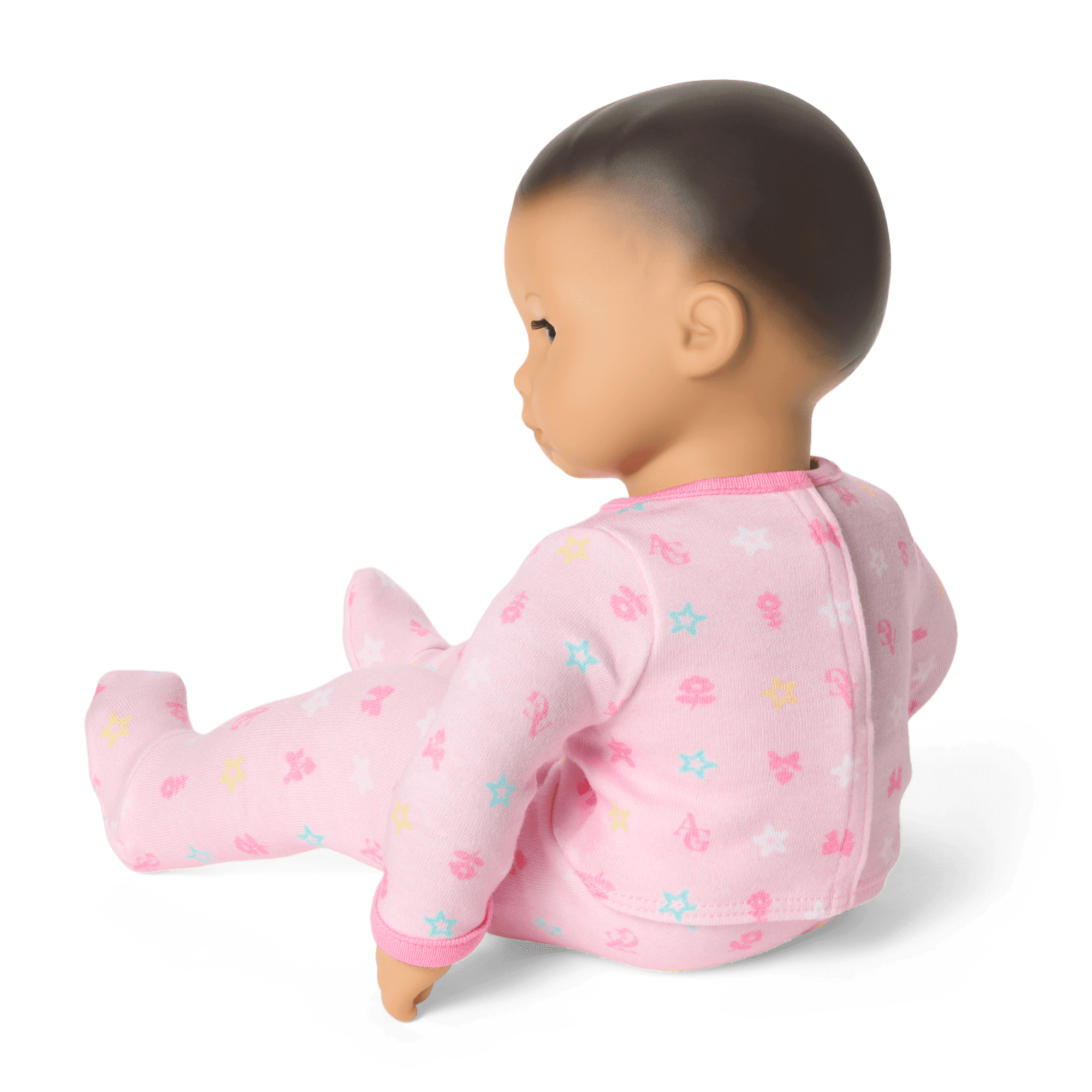 Bitty Baby® Doll #4 with black hair in Pastel Pink