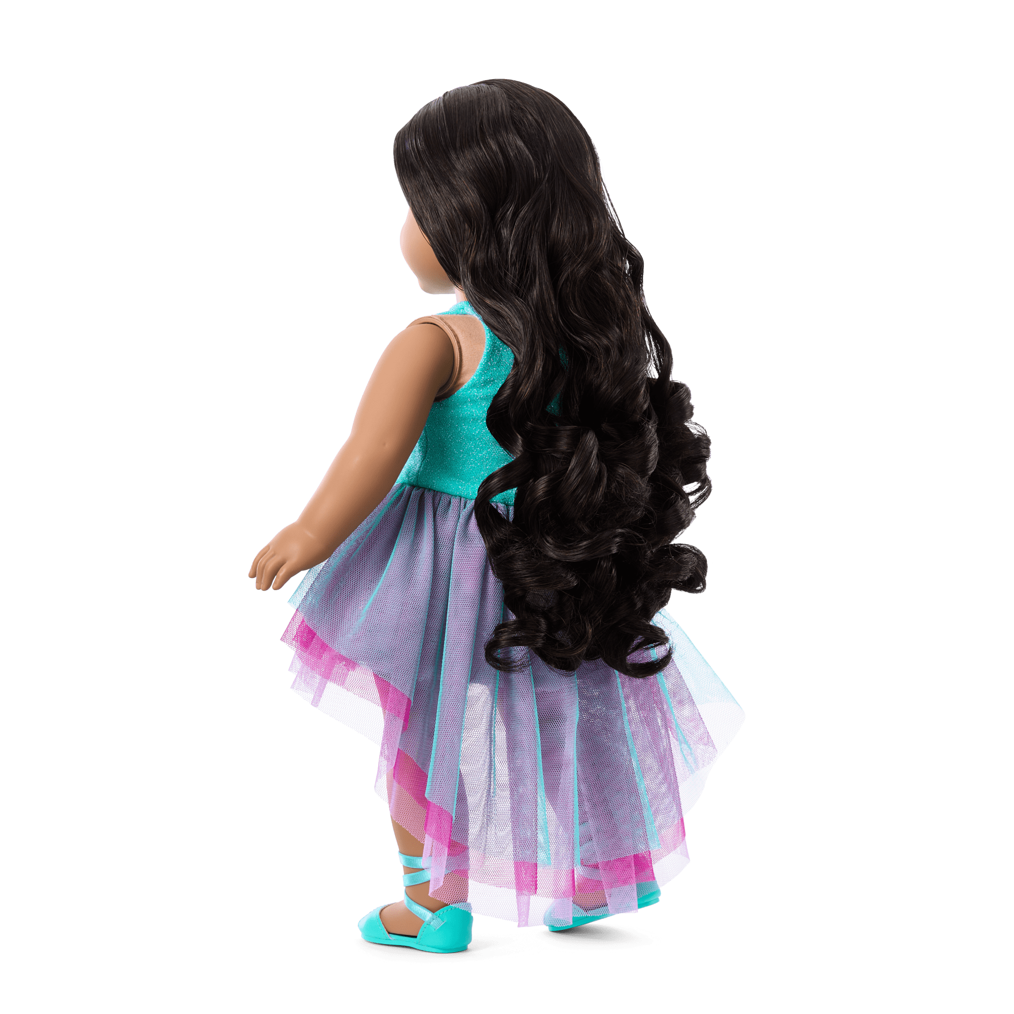 Glam Shimmering Ocean Outfit & Shimmering Sea Turtle Backpack & Accessory Set Bundle