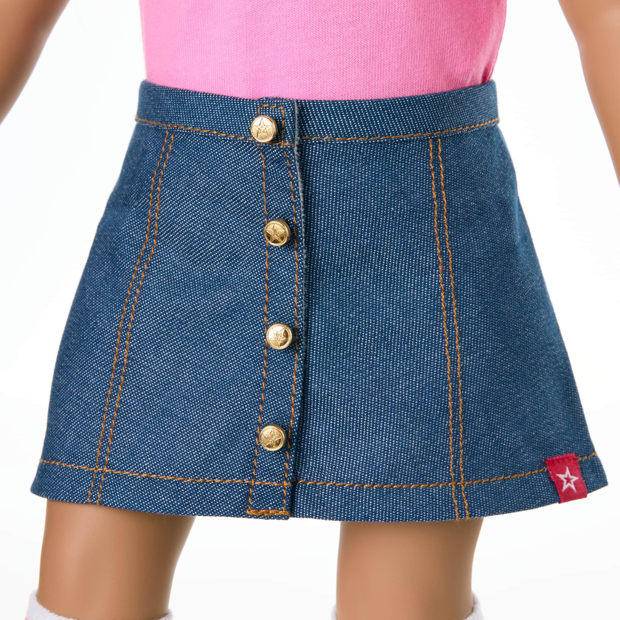 Truly Me™ 18-inch Doll #122 with straight dark-brown hair