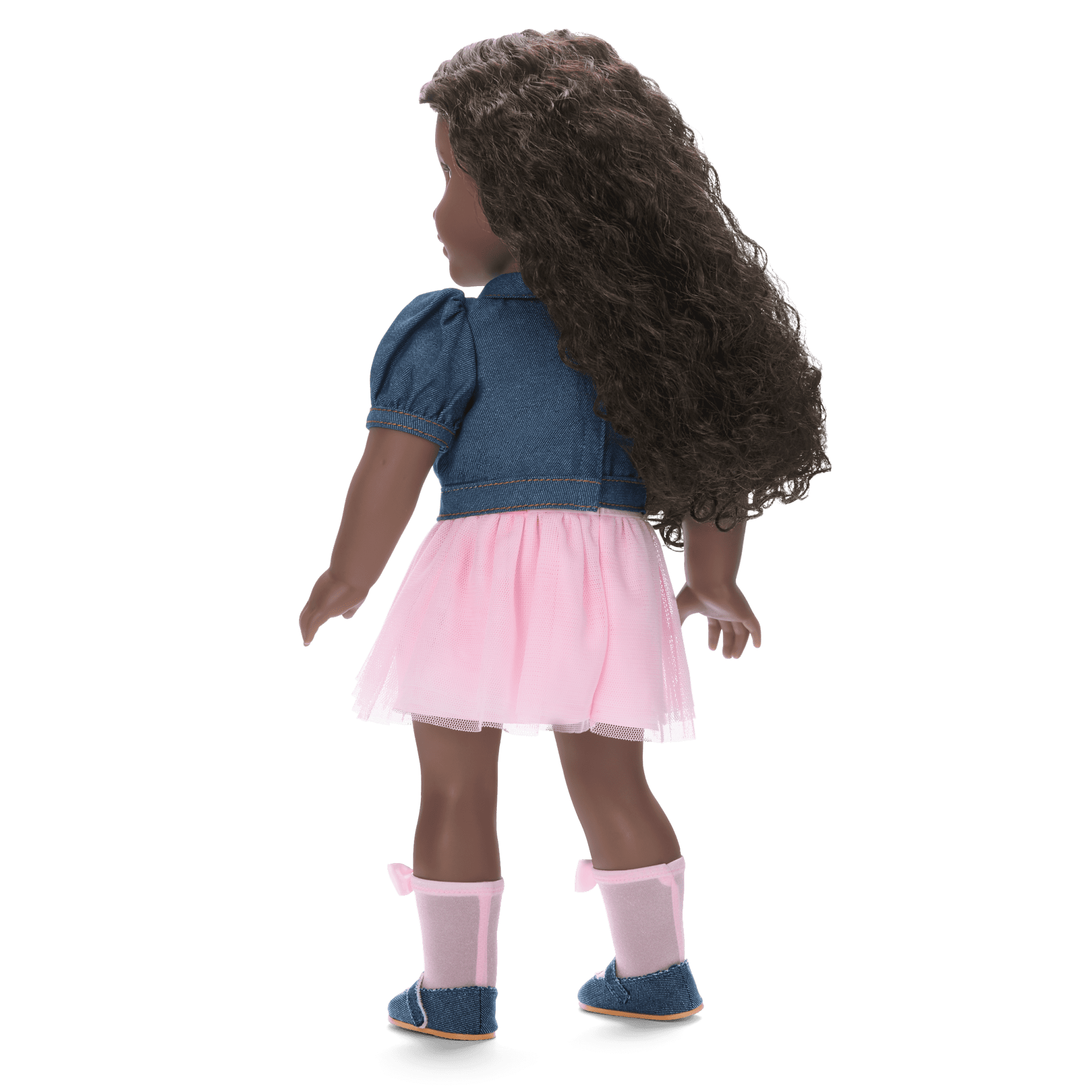 American Girl® x Harlem’s Fashion Row Cherry Blossom Couture Buttoned-Up Bows Top & Skirt for 18-inch Dolls