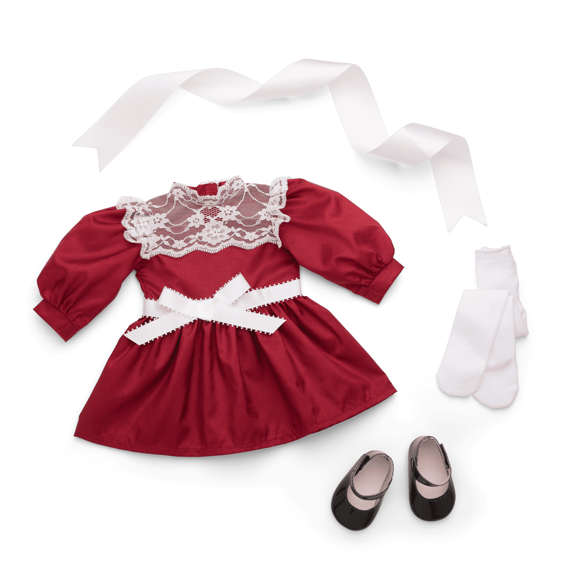 Samantha Parkington™ 18-inch Doll & Cranberry Party Dress Bundle (Historical Characters)