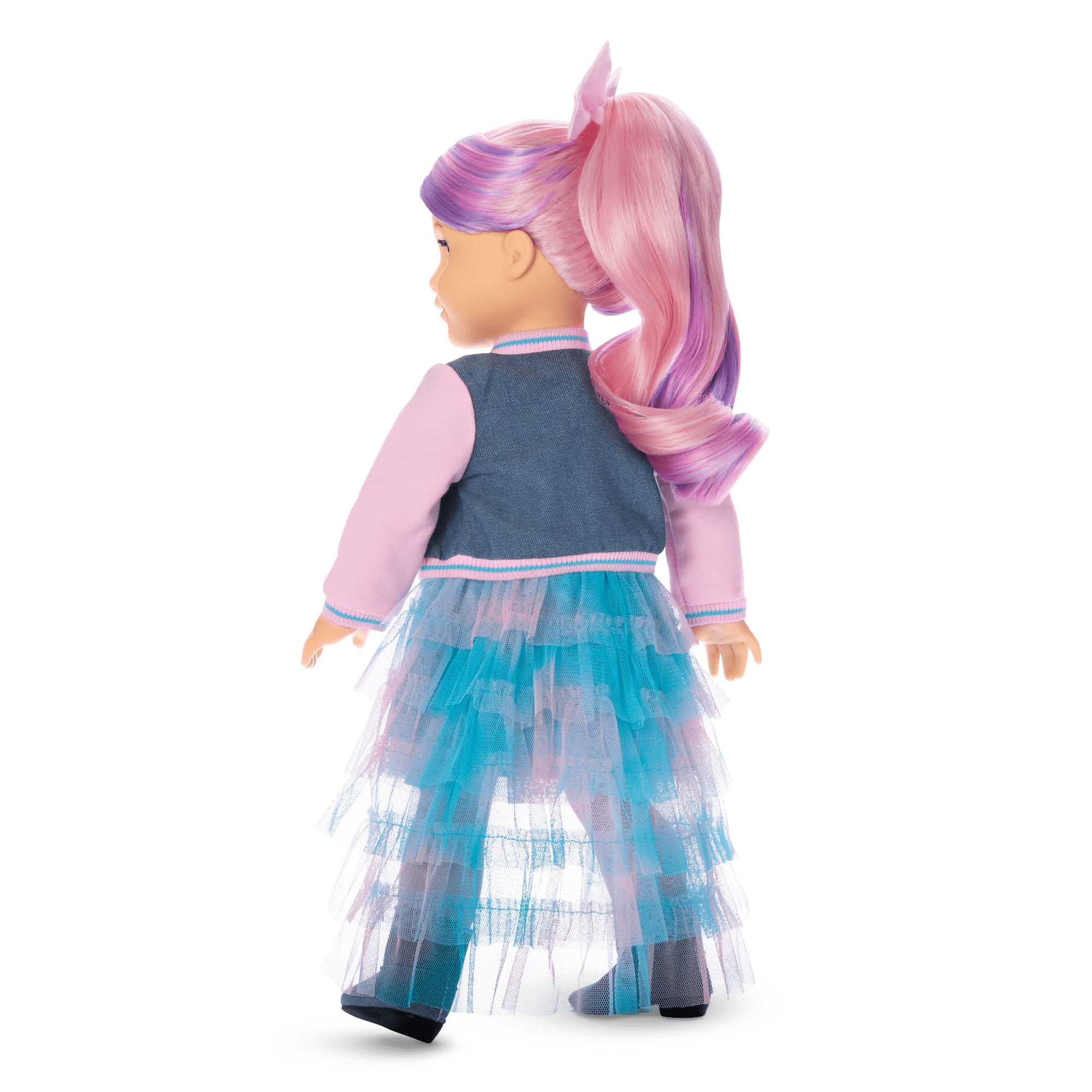 American Girl® x Harlem’s Fashion Row Cherry Blossom Couture 2-in-1 Ruffle Dress & Jacket for 18-inch Dolls