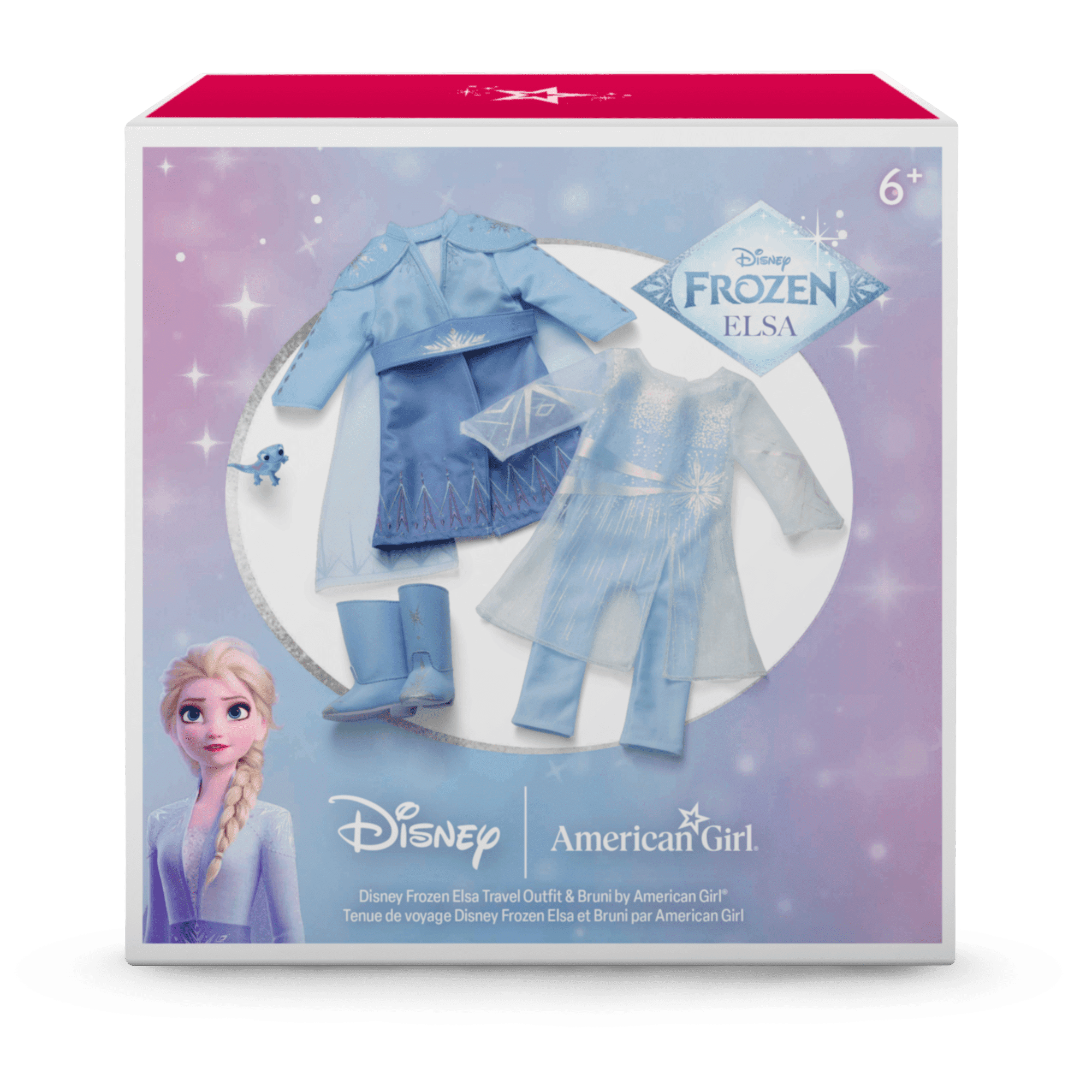 Disney Frozen Elsa Travel Outfit & Bruni for 18-inch Dolls by American Girl®