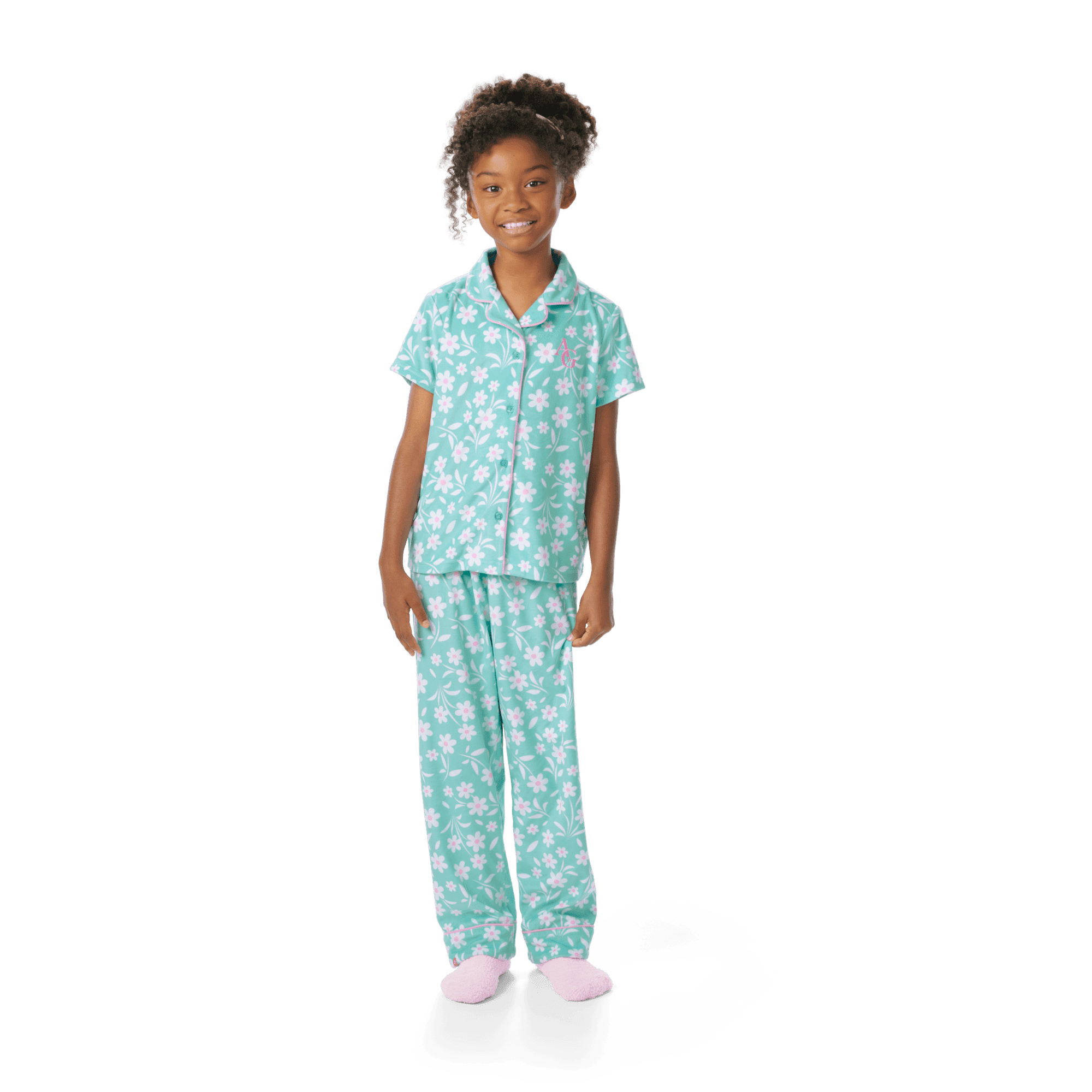 Flower Fun PJs for Girls & 18-inch Dolls