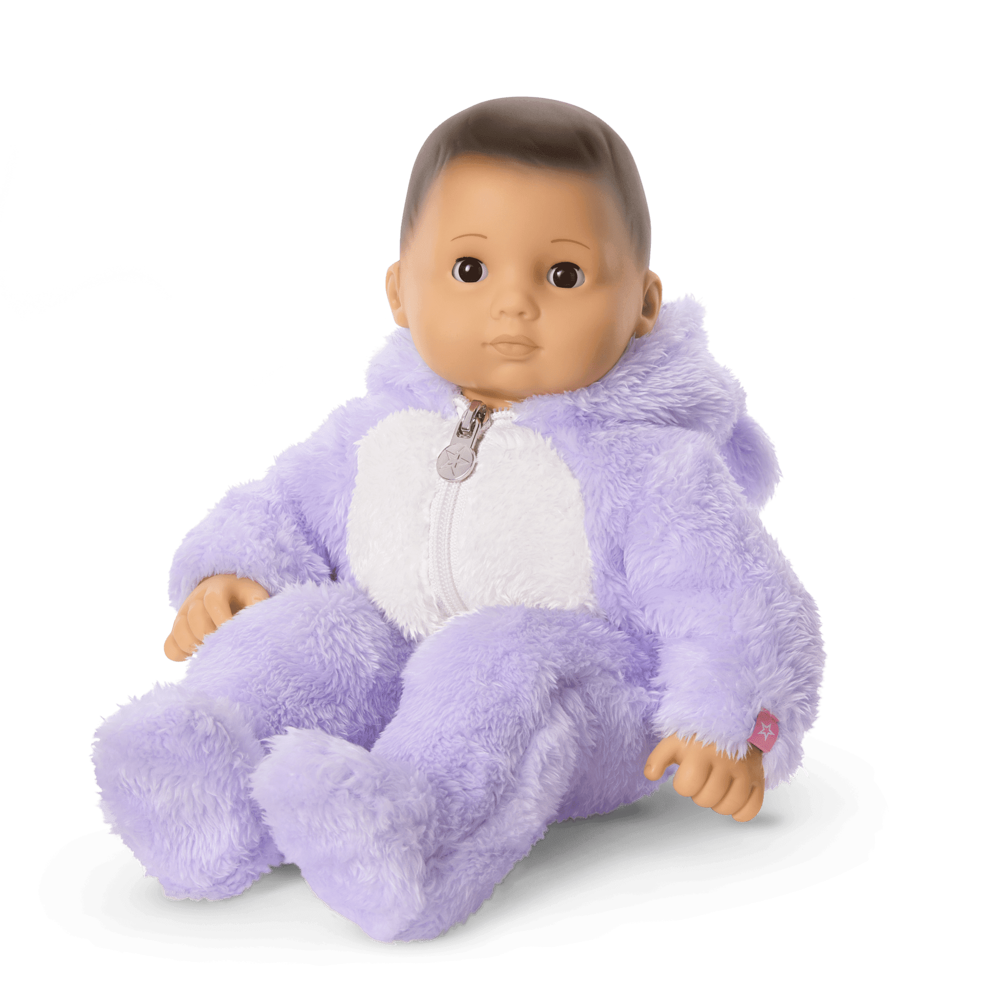 Lovable Lavender Bear One-Piece Outfit for Bitty Baby® Dolls