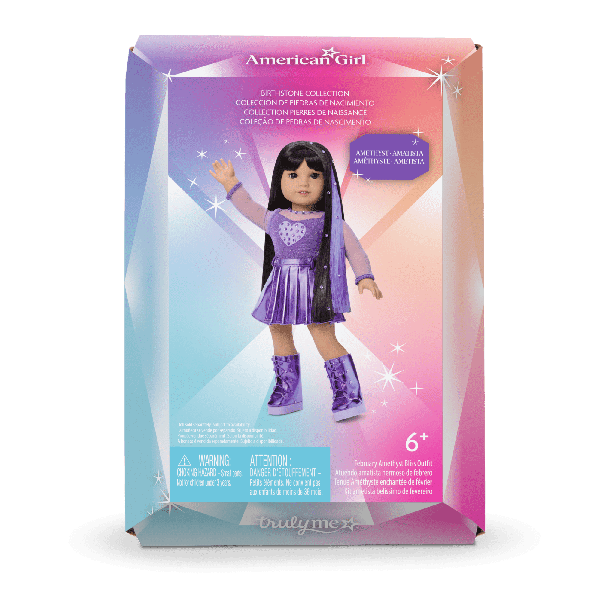 February Amethyst Bliss Outfit for 18-inch Dolls