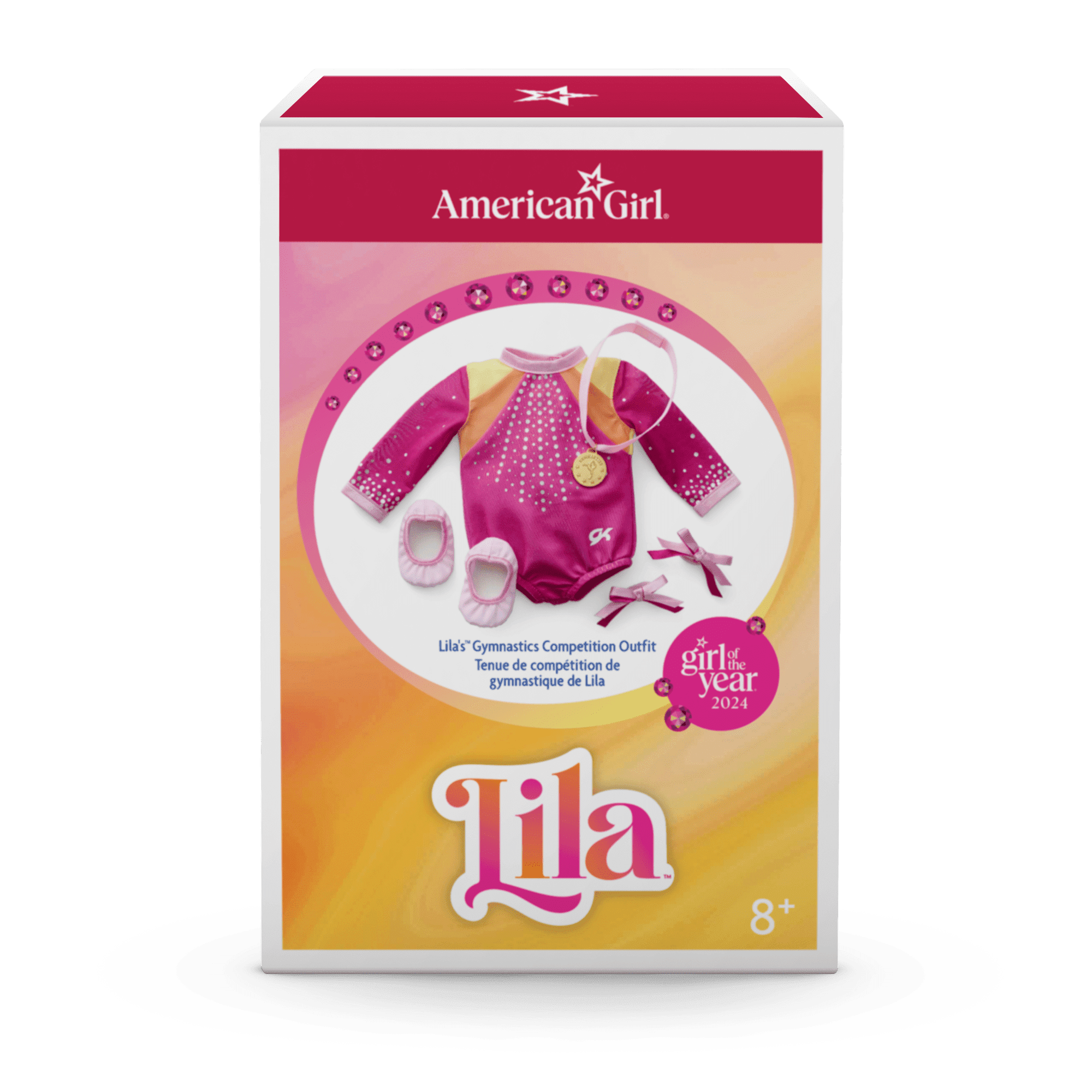 Lila's™ Gymnastics Competition Outfit for 18-inch Dolls (Girl of the Year™ 2024)
