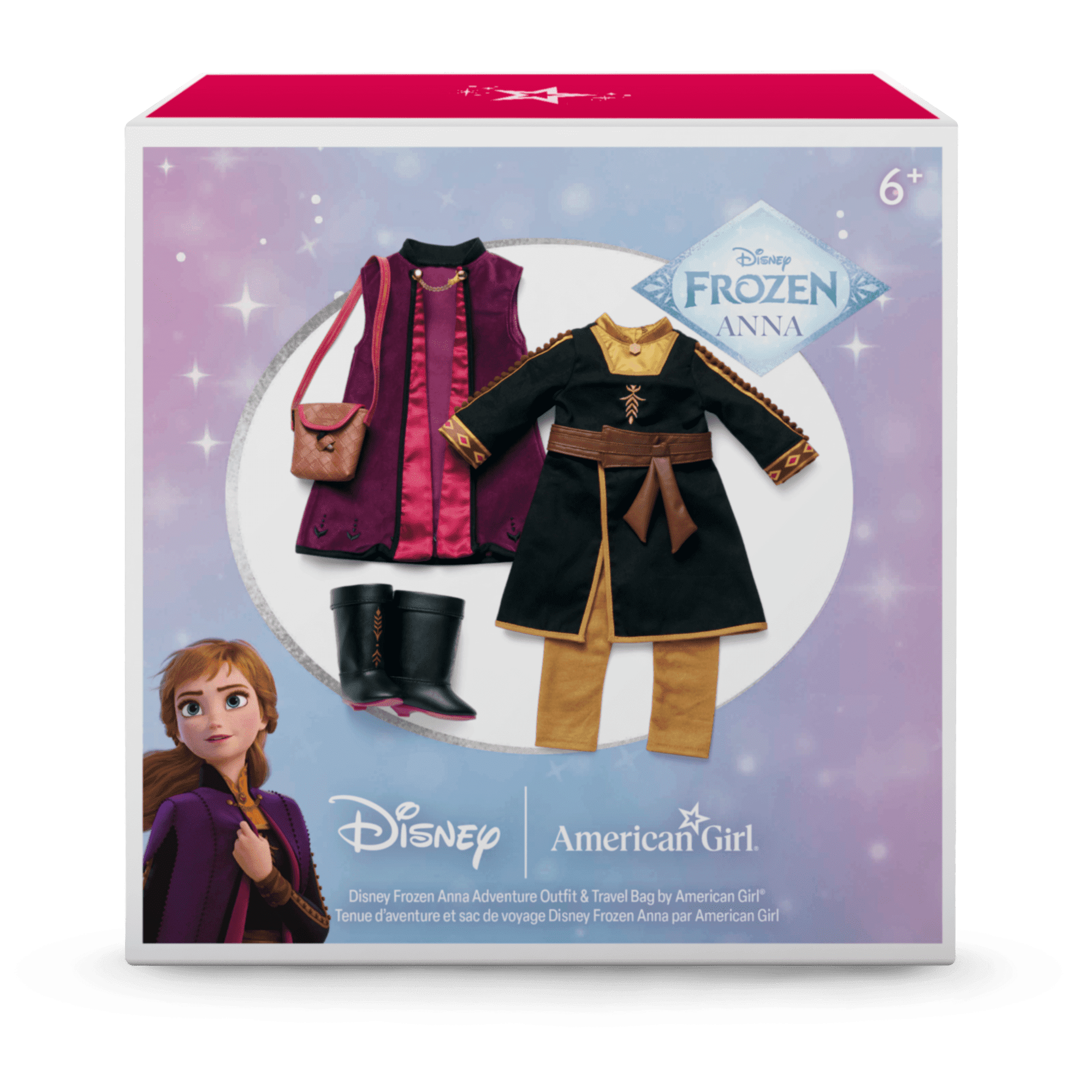 Disney Frozen Anna Adventure Outfit & Travel Bag for 18-inch Dolls by American Girl®