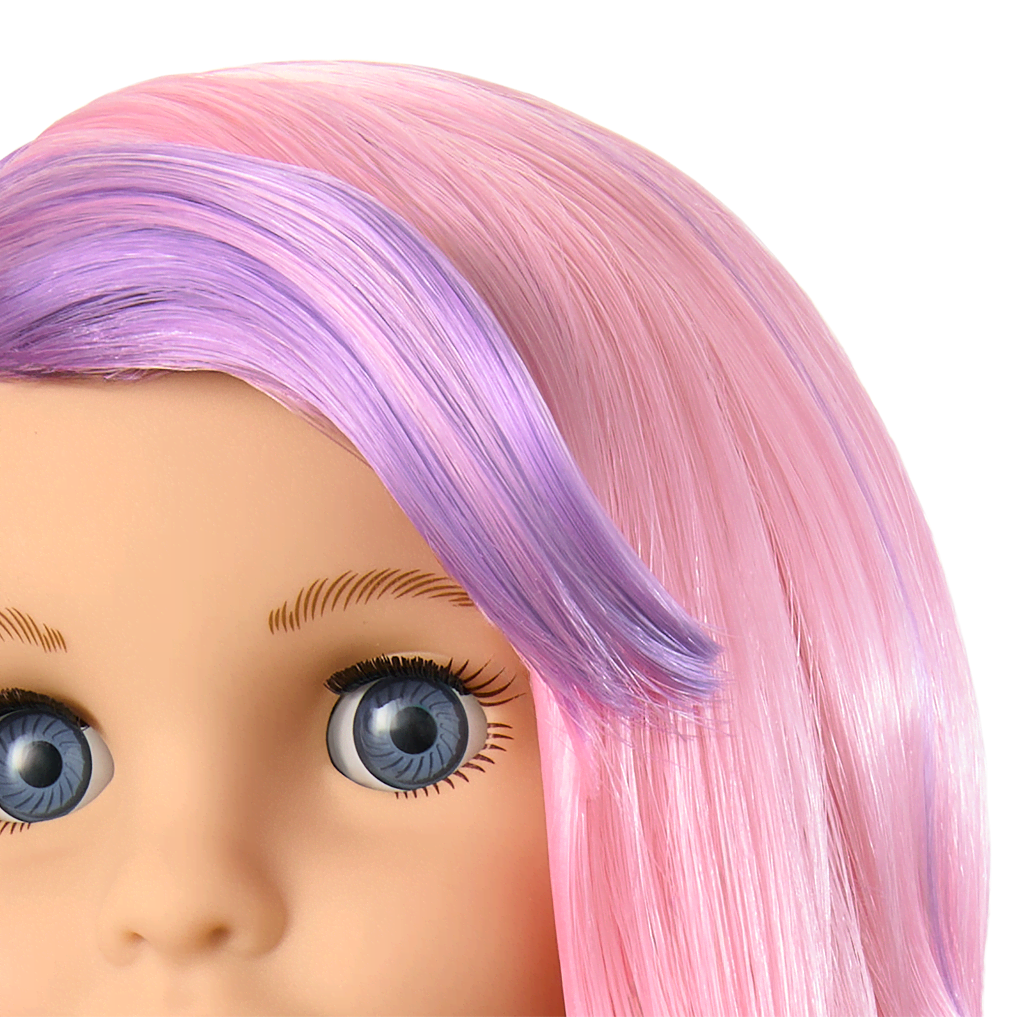 Truly Me™ 18-inch Doll #116 with wavy purple-and-pink hair