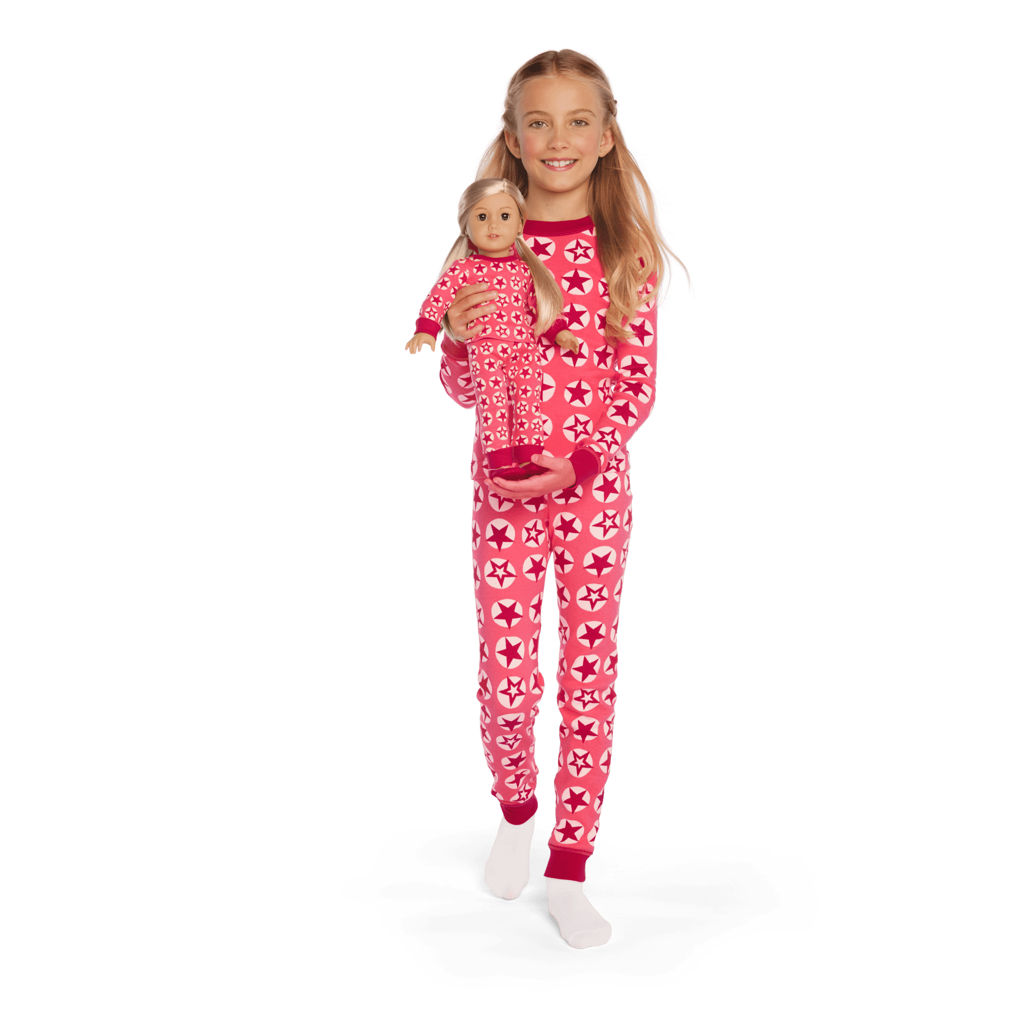 American Girl® x Hanna Andersson Berry Bright Stars Pajamas for Girls & 18-inch Dolls