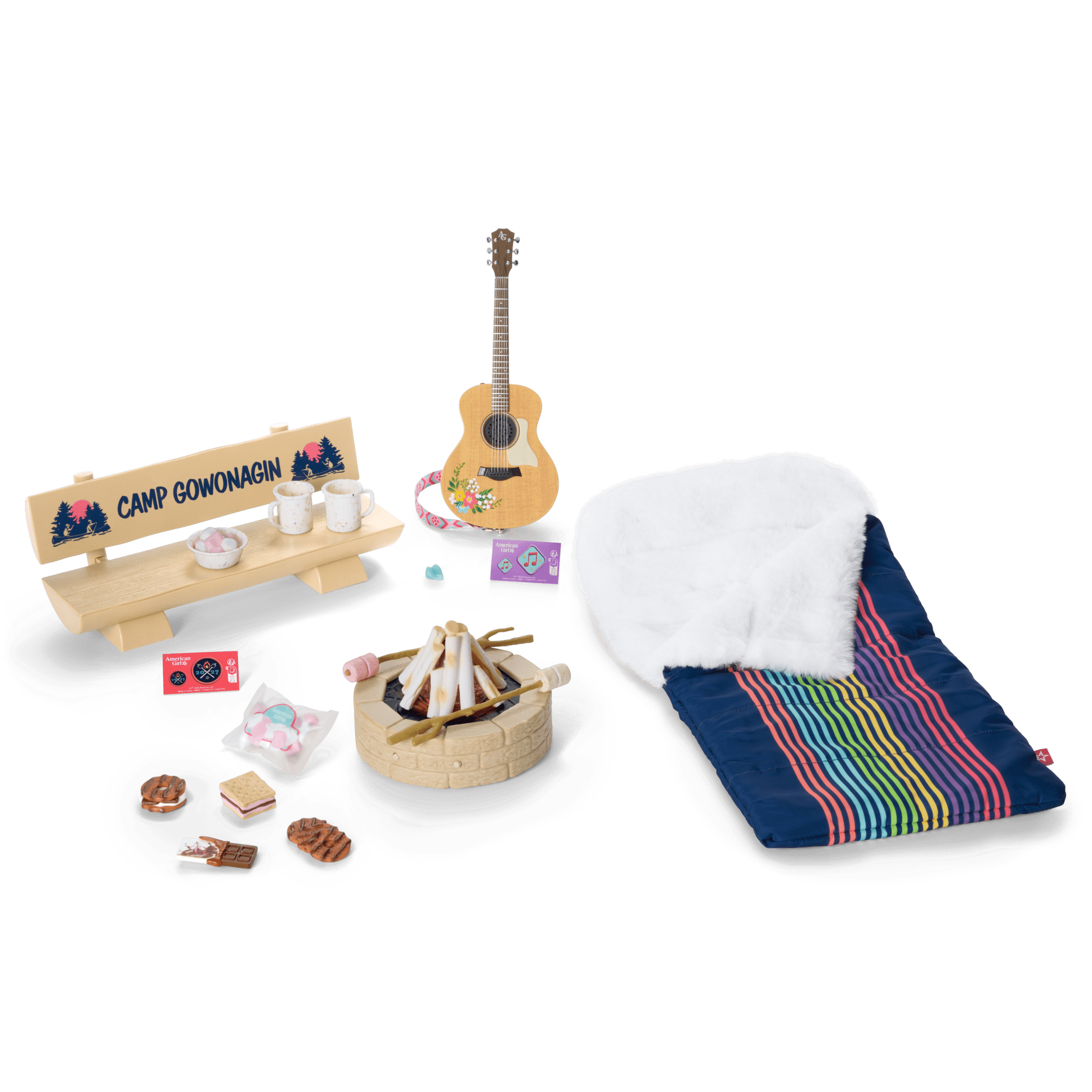 Daisy Davenport’s™ Campfire Set & Guitar Bundle for 18-inch Dolls (Girl of the Year™ 2027)