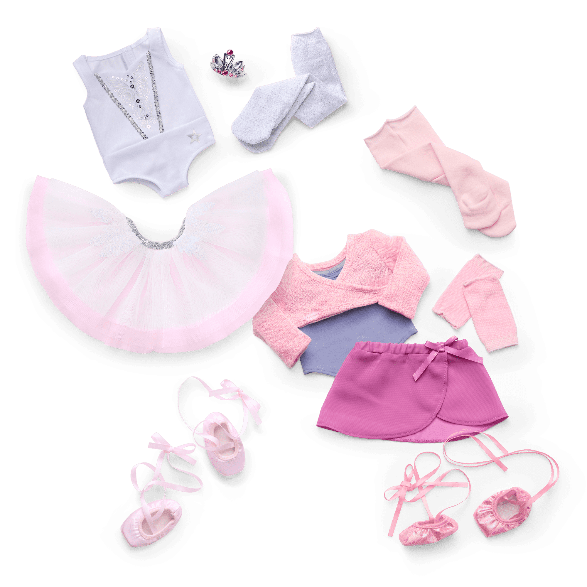 My First Ballet Recital Costume for 18-inch Dolls