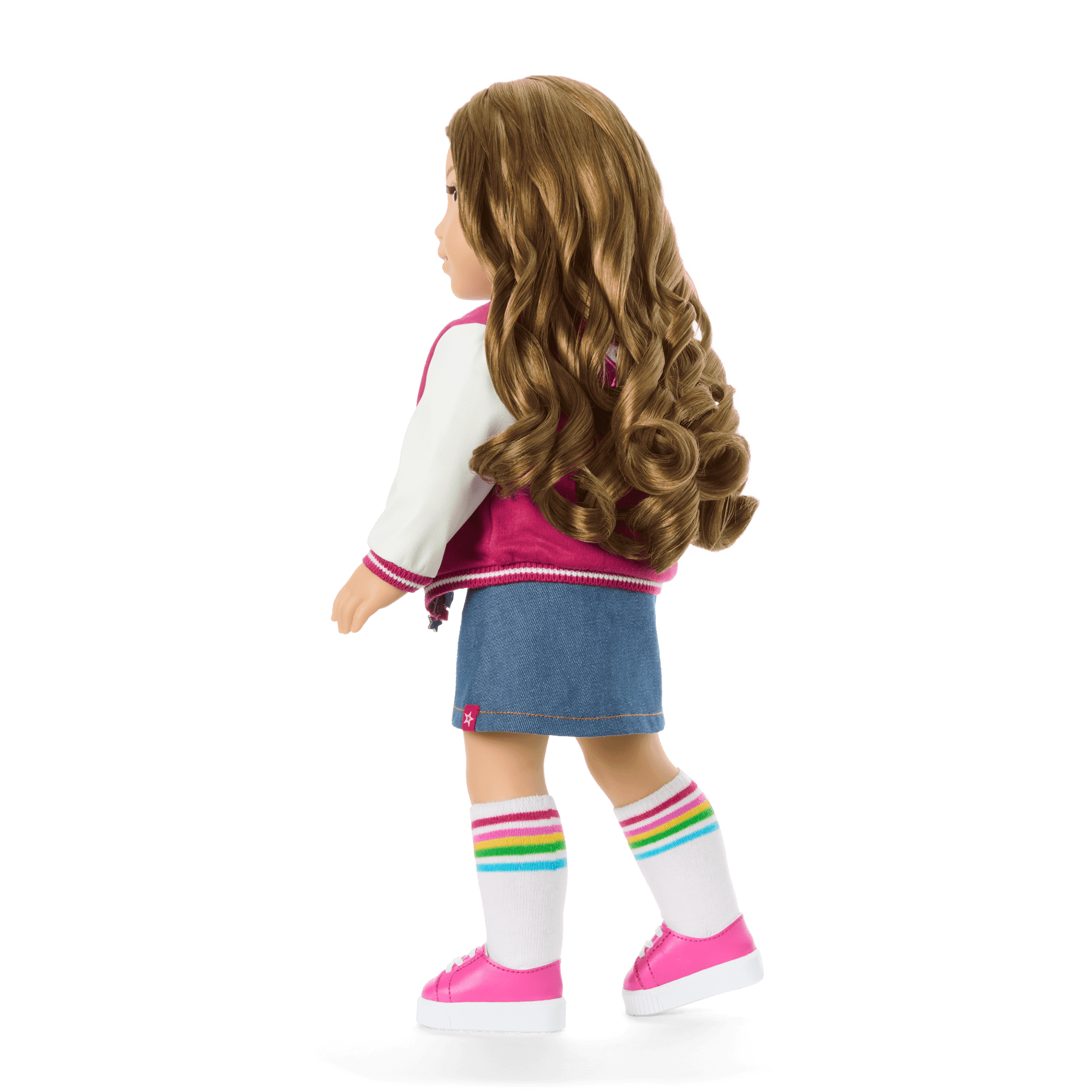 Truly Me™ 18-inch Doll #118 with curly caramel hair