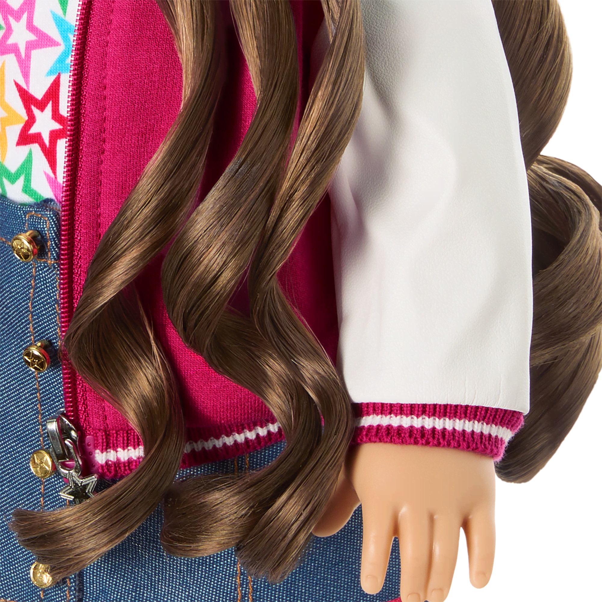 Truly Me™ 18-inch Doll #126 with wavy brown hair