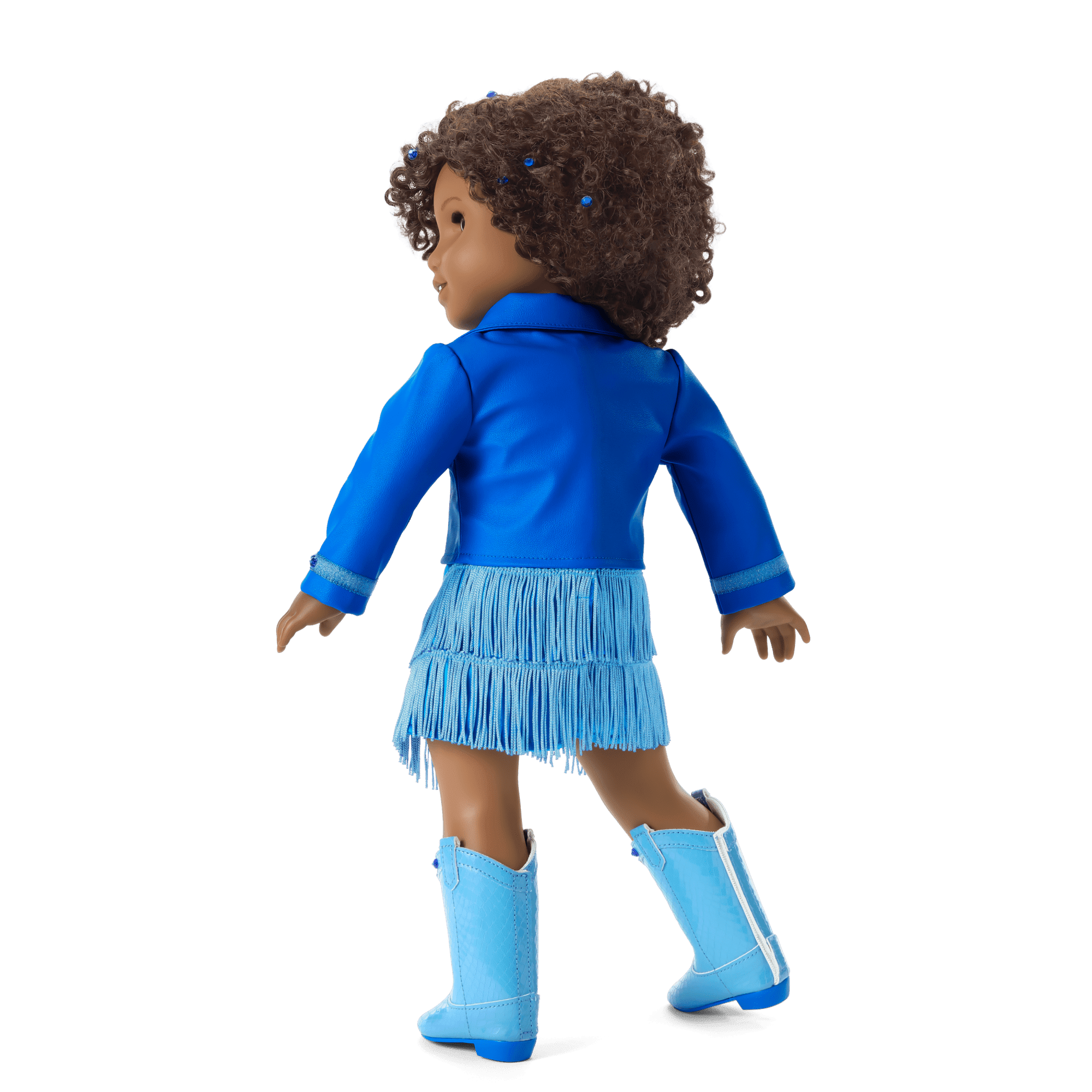 September Sapphire Sparkle Outfit for 18-inch Dolls