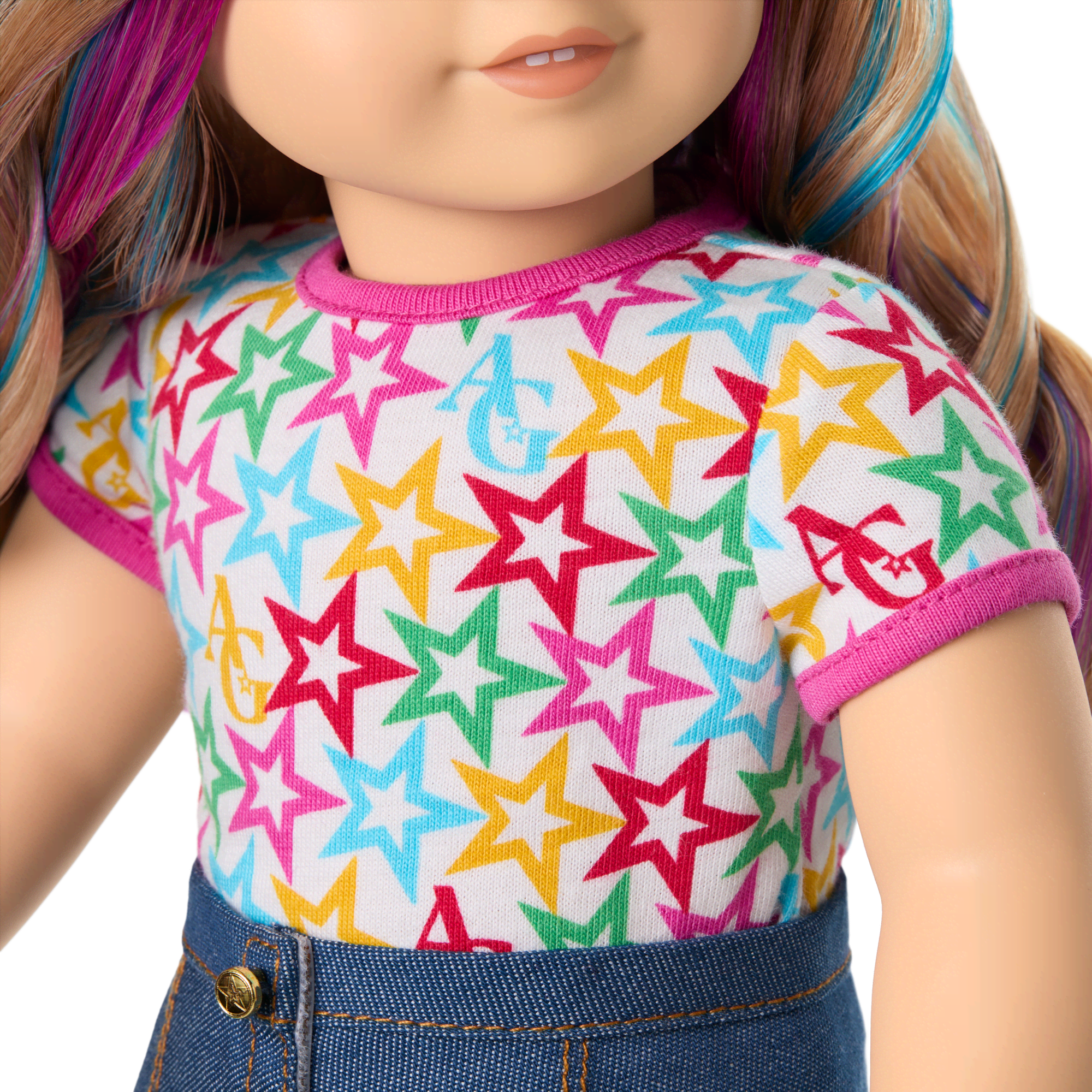 Truly Me™ 18-inch Doll #110 with wavy blonde hair