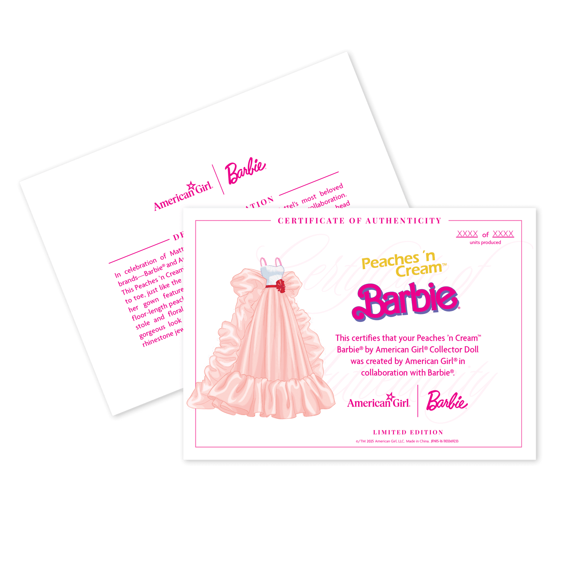 Peaches ’n Cream™ Barbie® by American Girl® Collector Doll