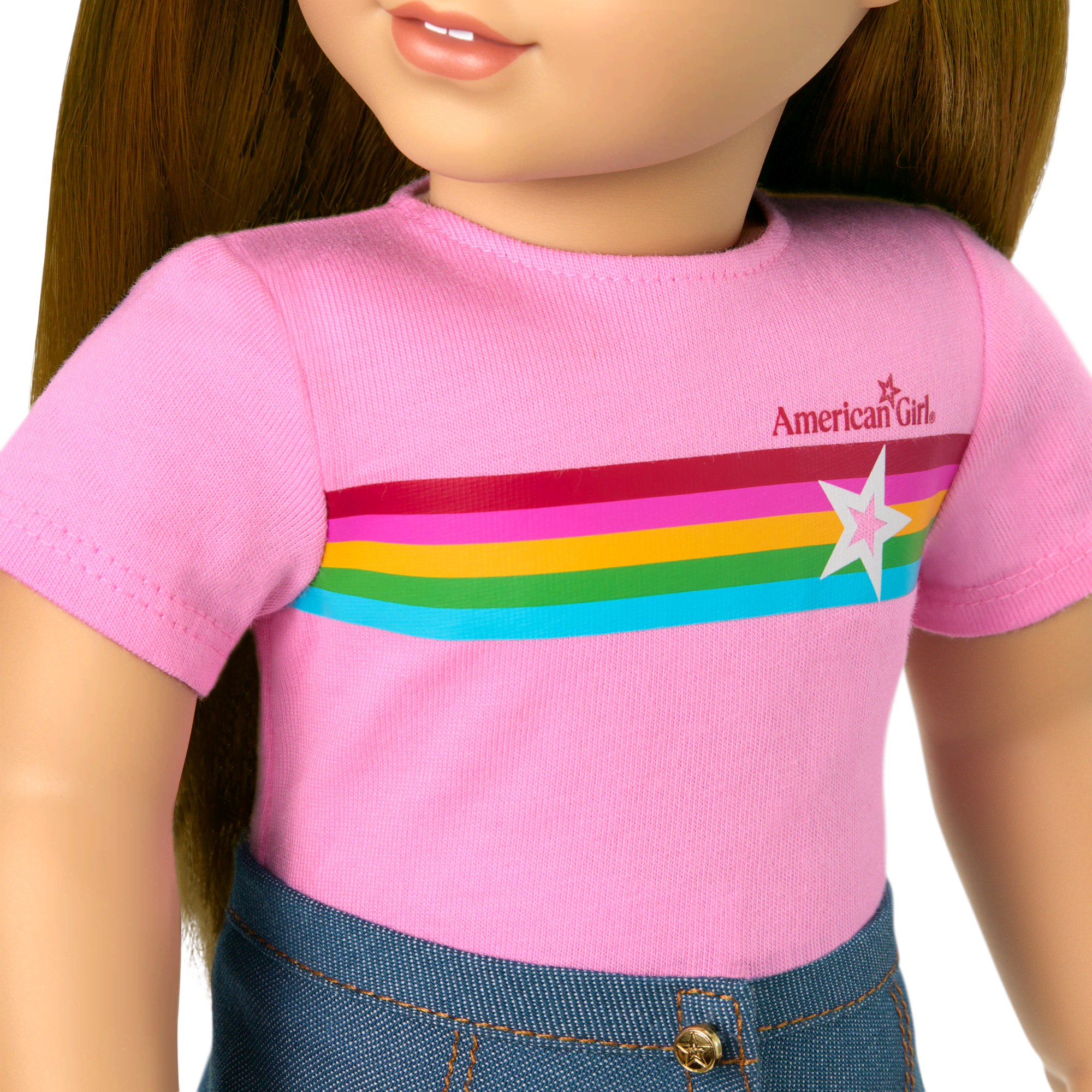 Truly Me™ 18-inch Doll #107 with straight brown hair