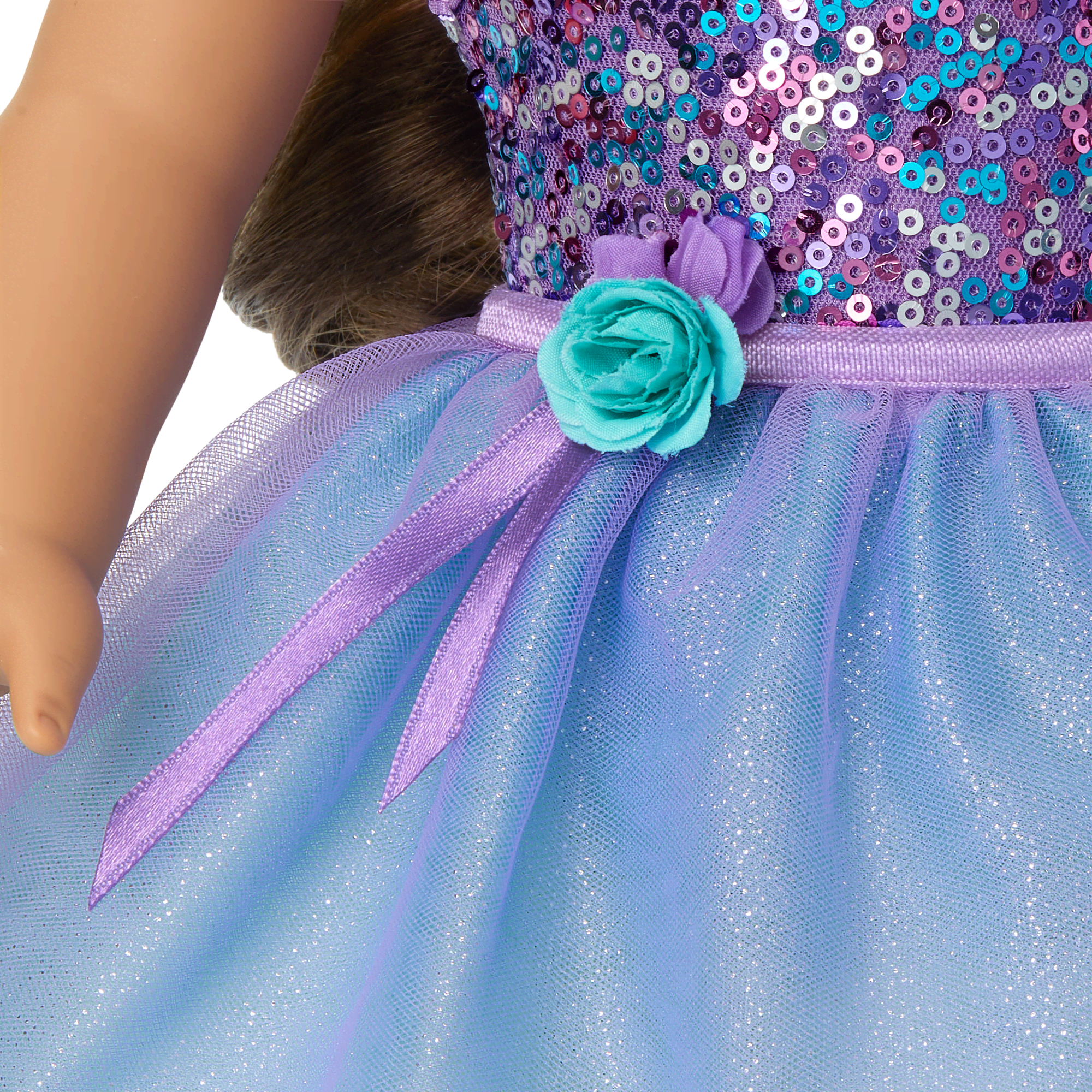 Truly Me™ #117 Doll & Dance All Day Set with wavy dark-brown hair